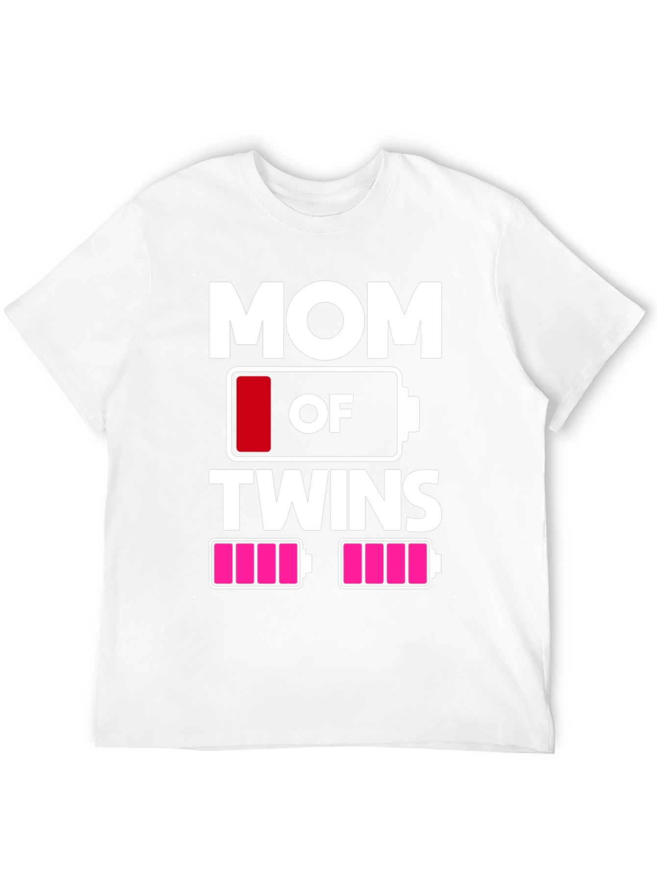 Mom of Twins Low Battery T-Shirt - 12