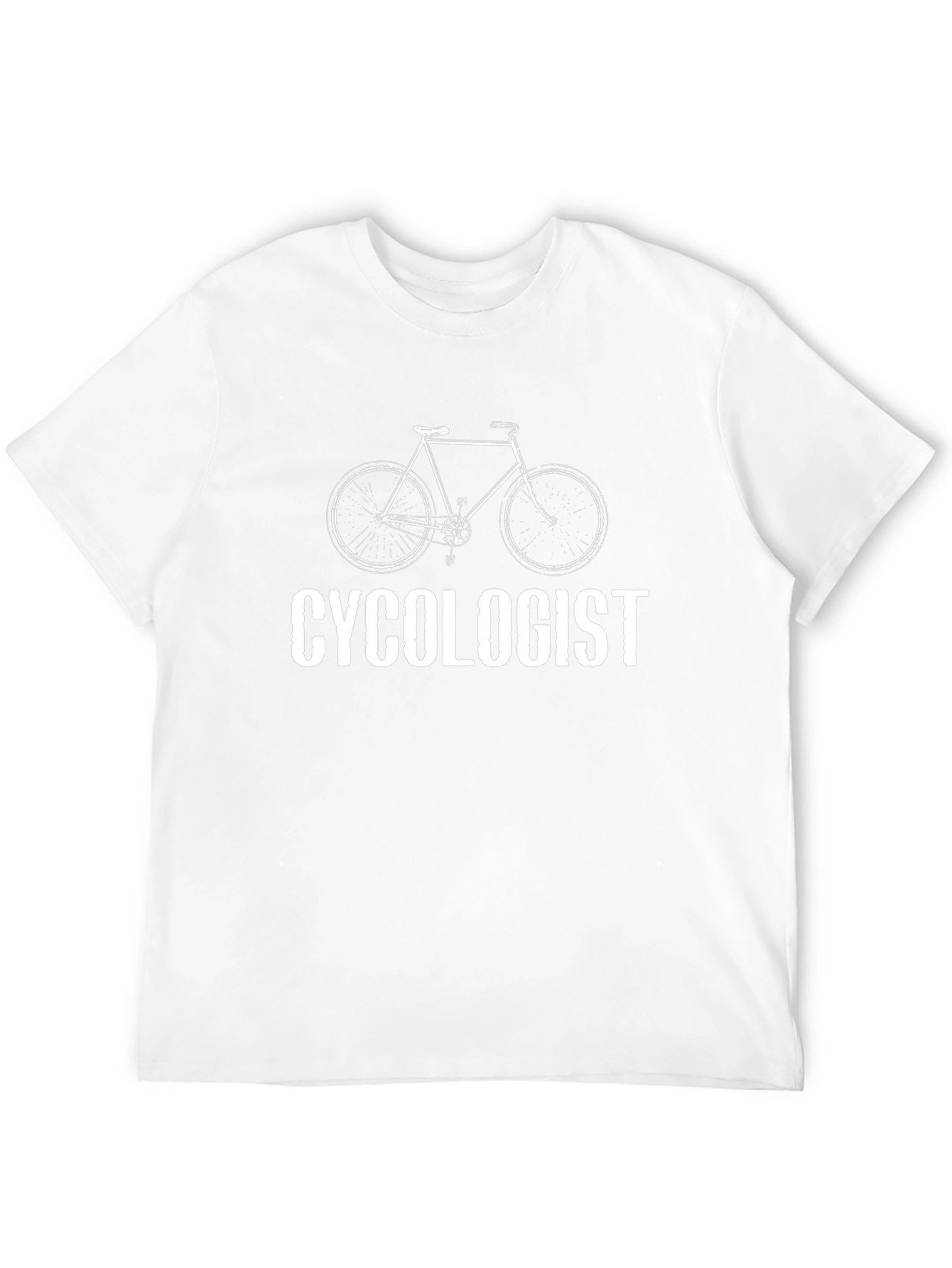 Black Cycologist Funny Bike T-Shirt - Black Cotton Tee view 12