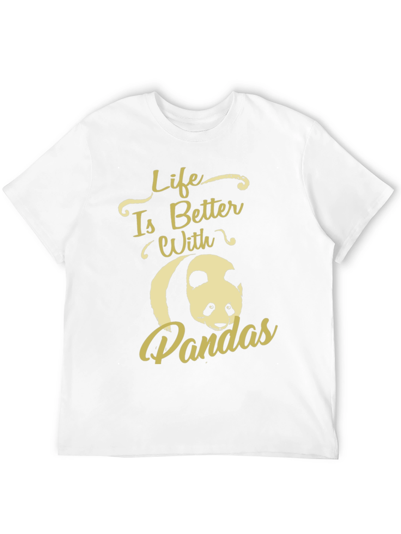 Black Life is Better with Pandas Graphic T-Shirt view 12