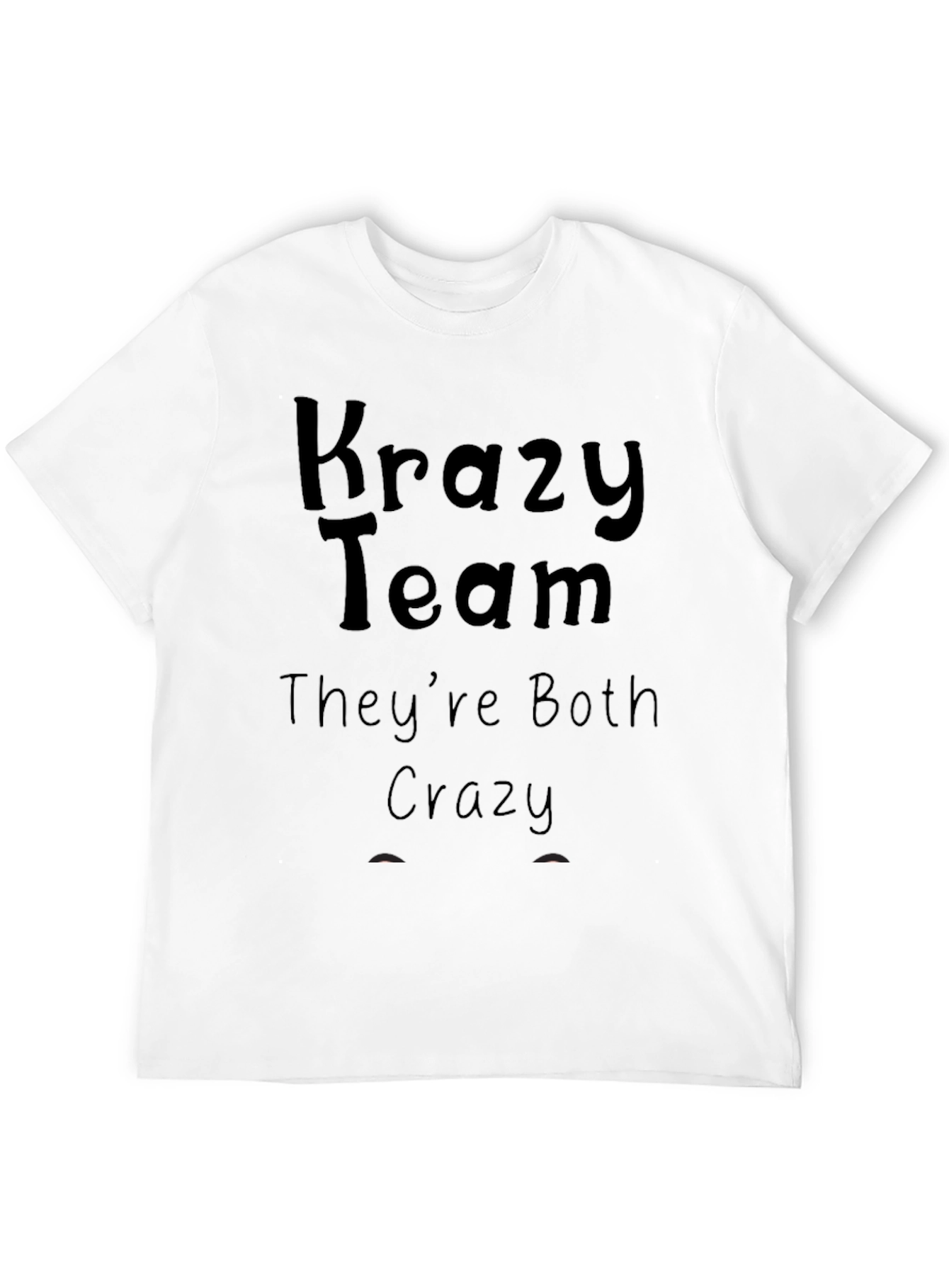 Black Krazy Team Tee - They're Both Crazy Shirt view 12