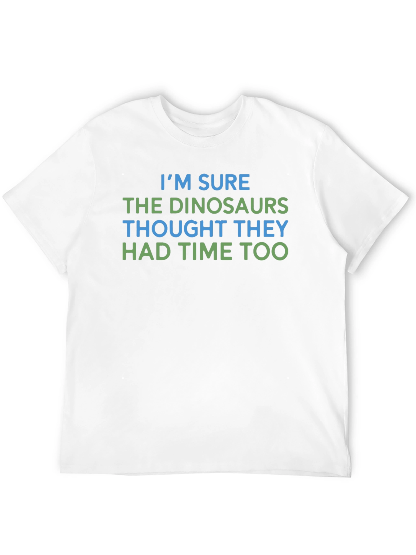 Black Funny Dinosaur Graphic T-Shirt, Time Joke Tee view 12