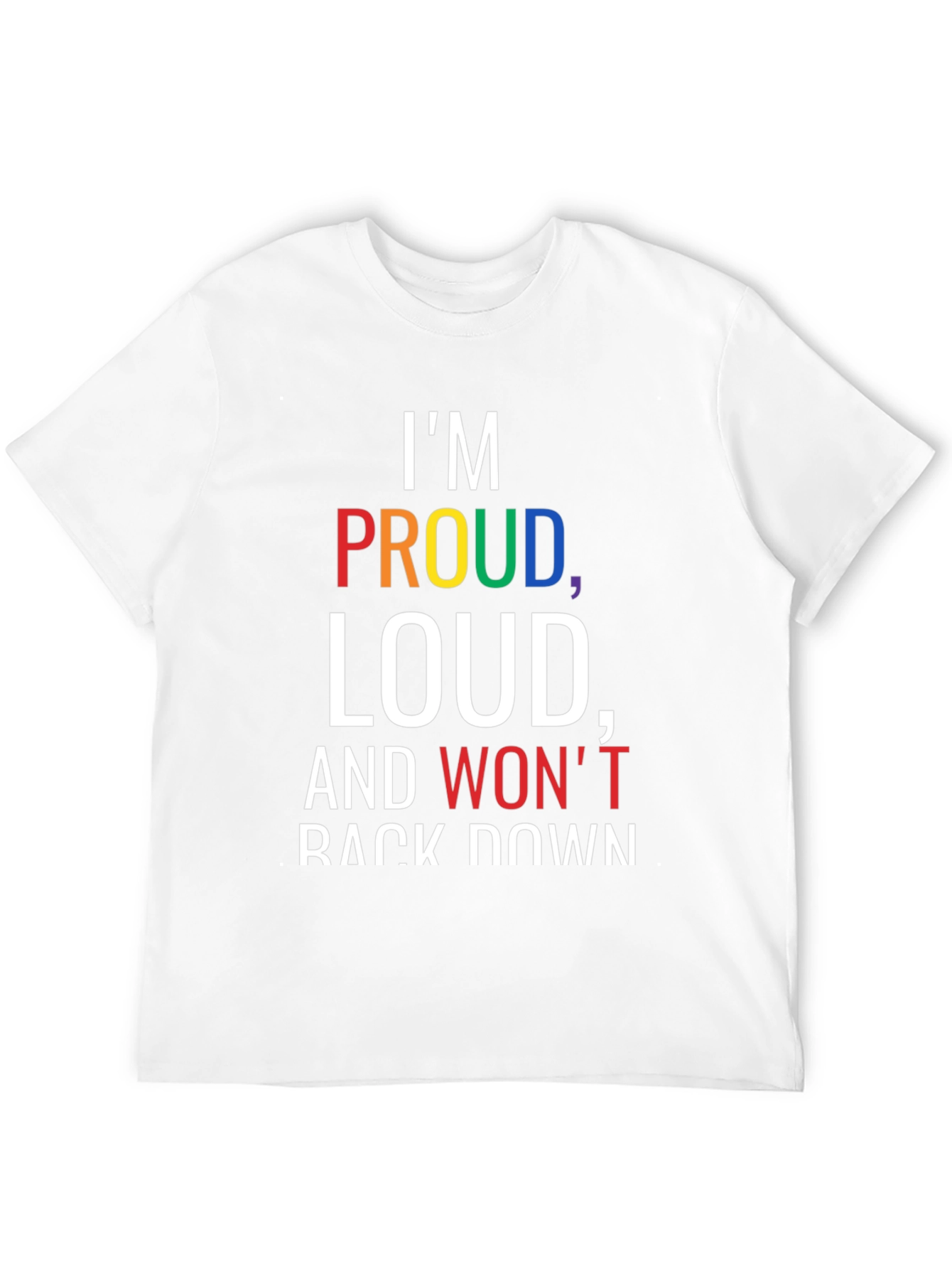 Black Proud Loud T-Shirt - Black Pride Tee view 12