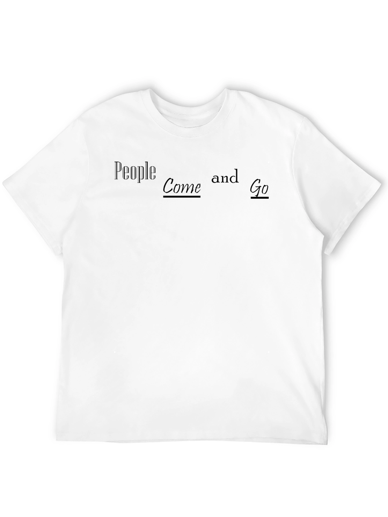 Black People Come and Go Black T-Shirt view 12