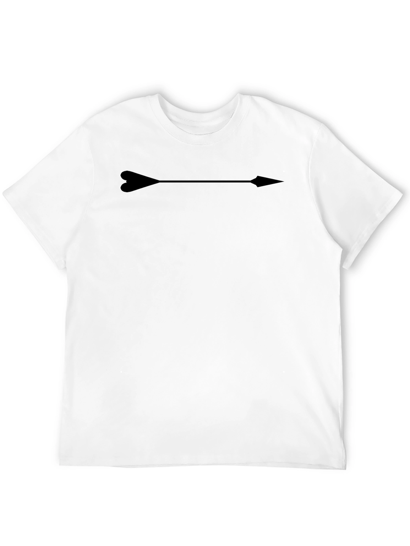 Black Heart Arrow Graphic T-Shirt - Unisex view 12