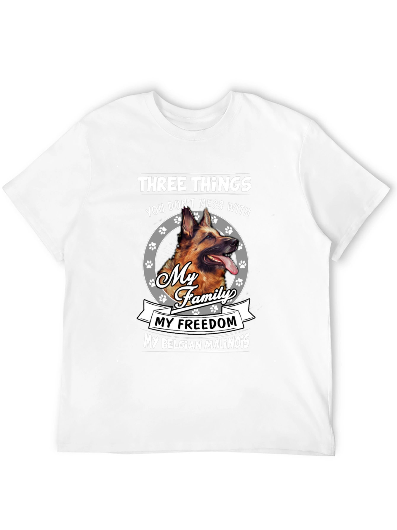 Black Belgian Malinois Dog Lover T-Shirt view 12