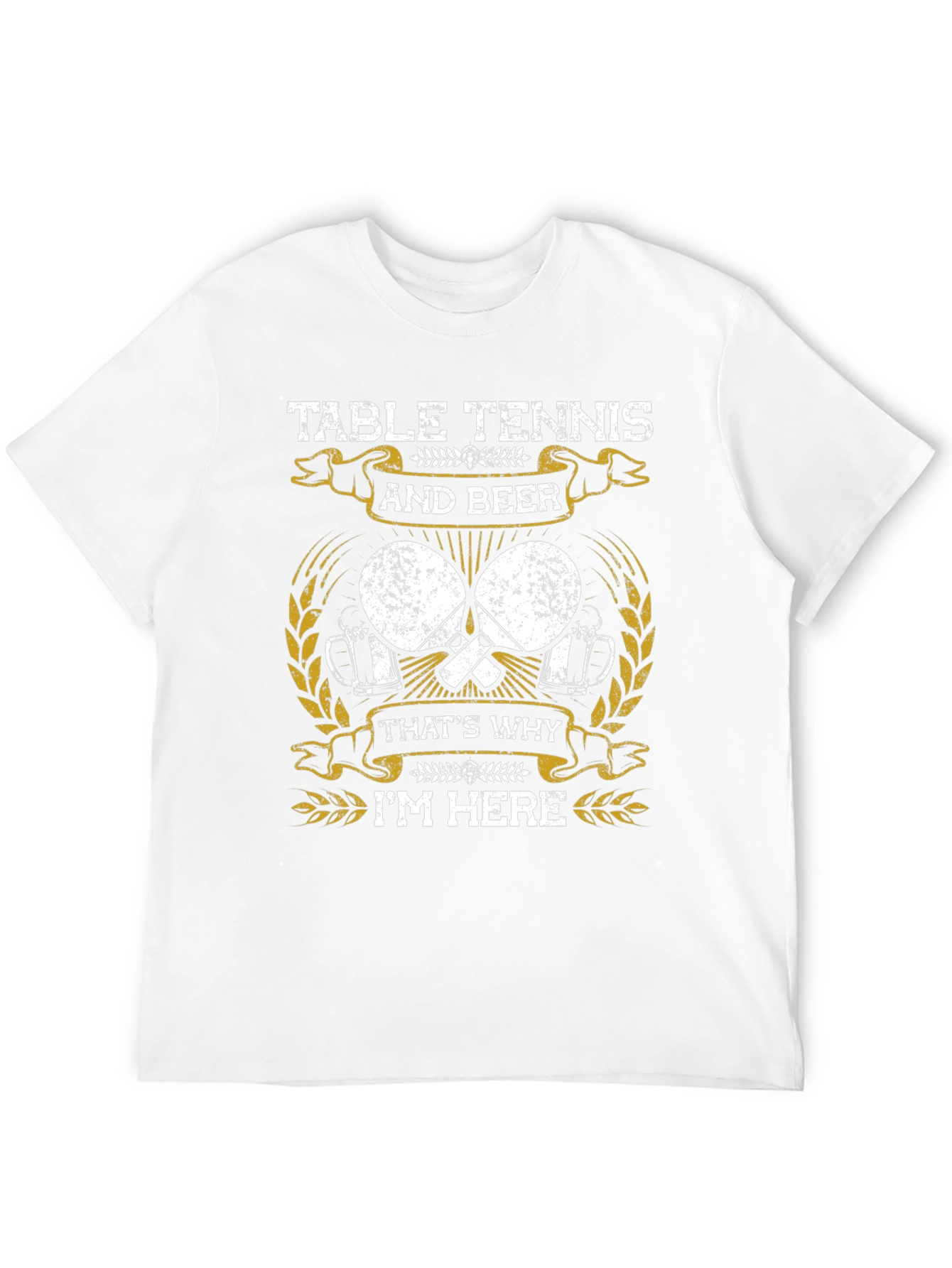 Black Table Tennis and Beer Graphic T-Shirt view 12