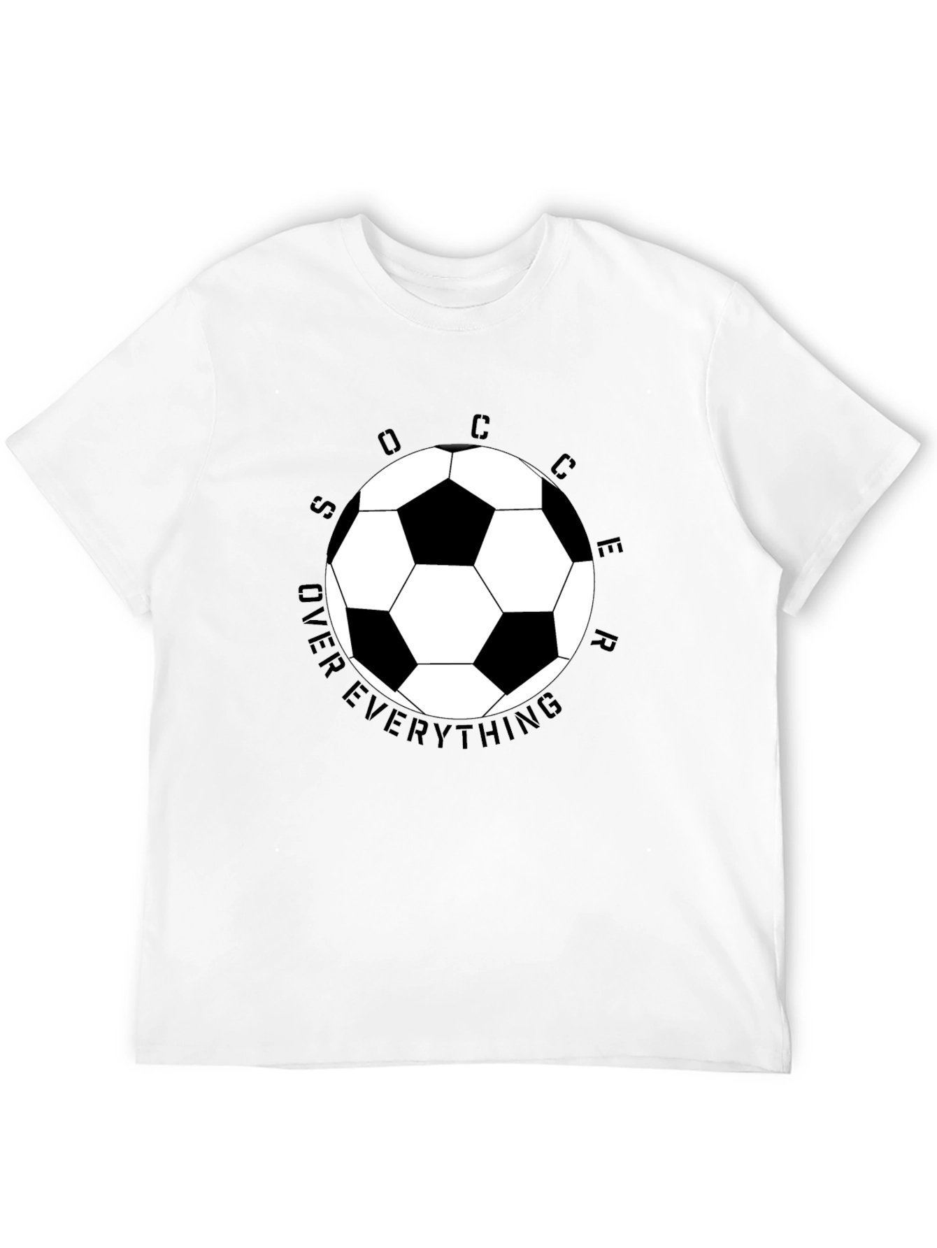 Black Soccer Over Everything Graphic Tee view 12