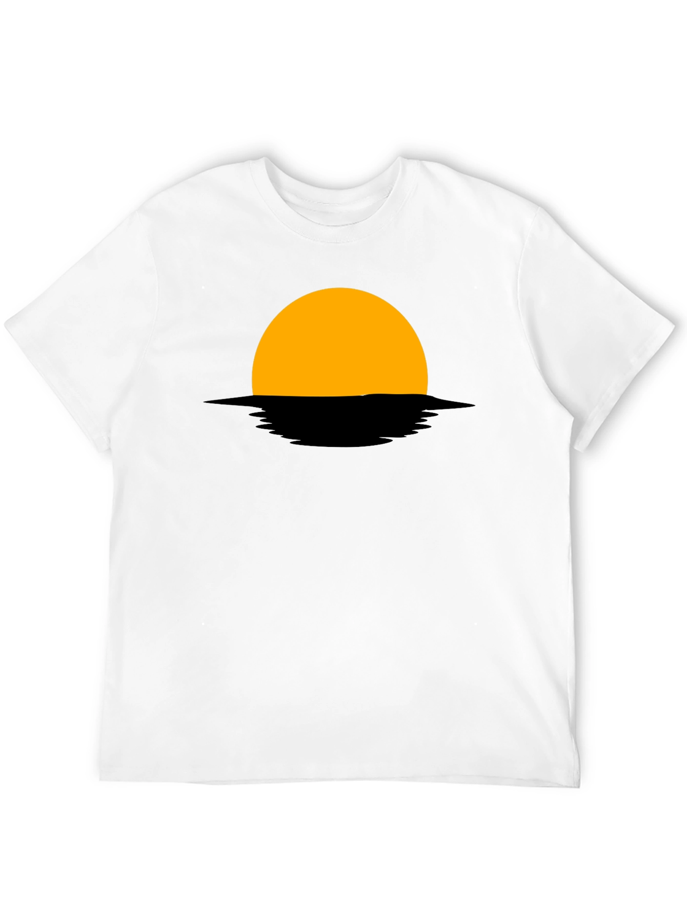 Black Sunset Graphic Tee - Modern Minimalist Design view 12