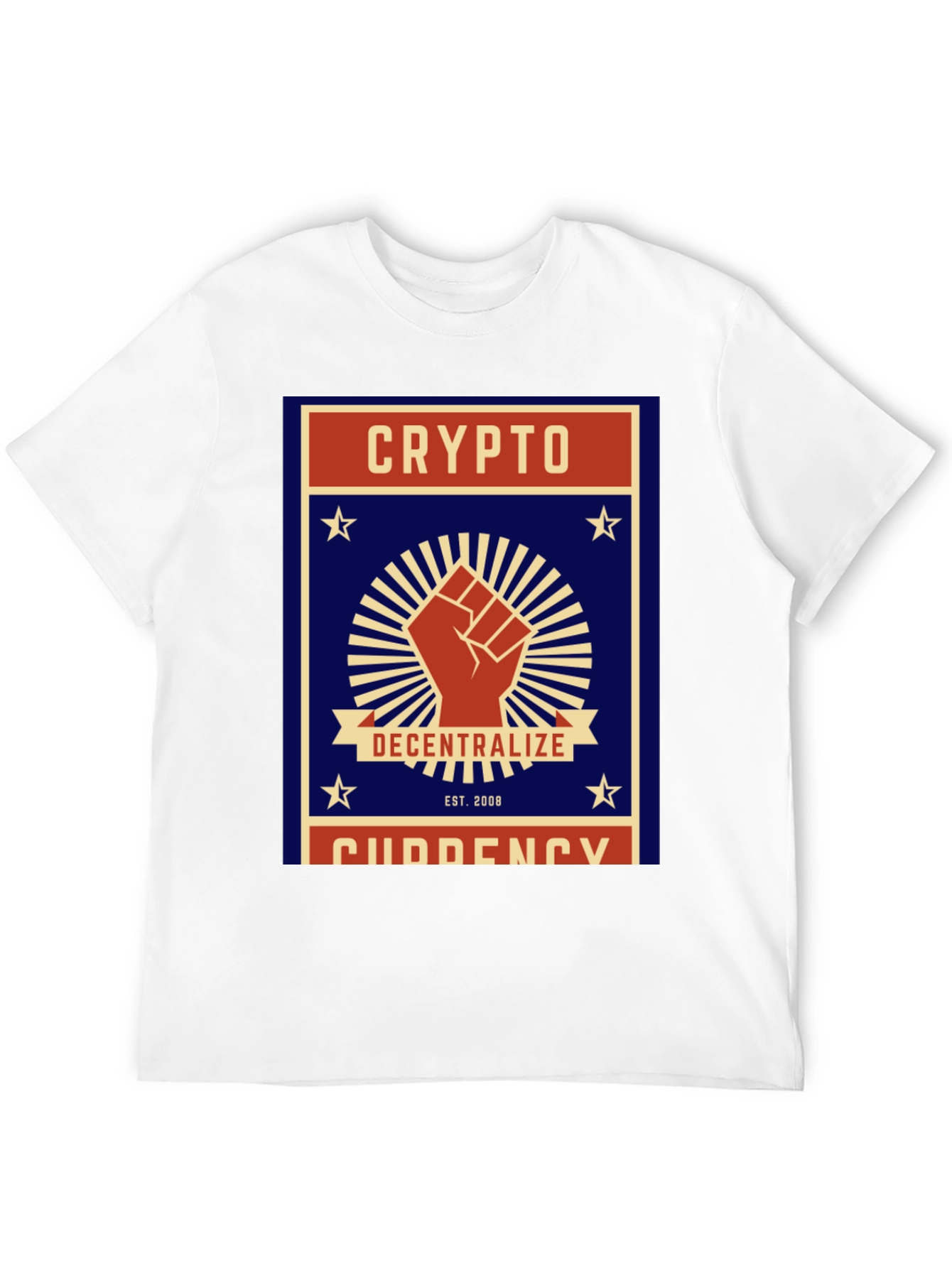 Black Crypto Decentralize T-Shirt - Black Cotton Graphic Tee view 12