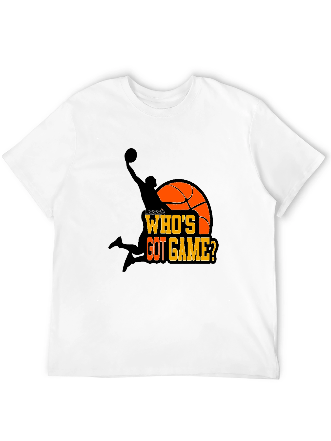 Black Who's Got Game? Basketball T-Shirt view 12