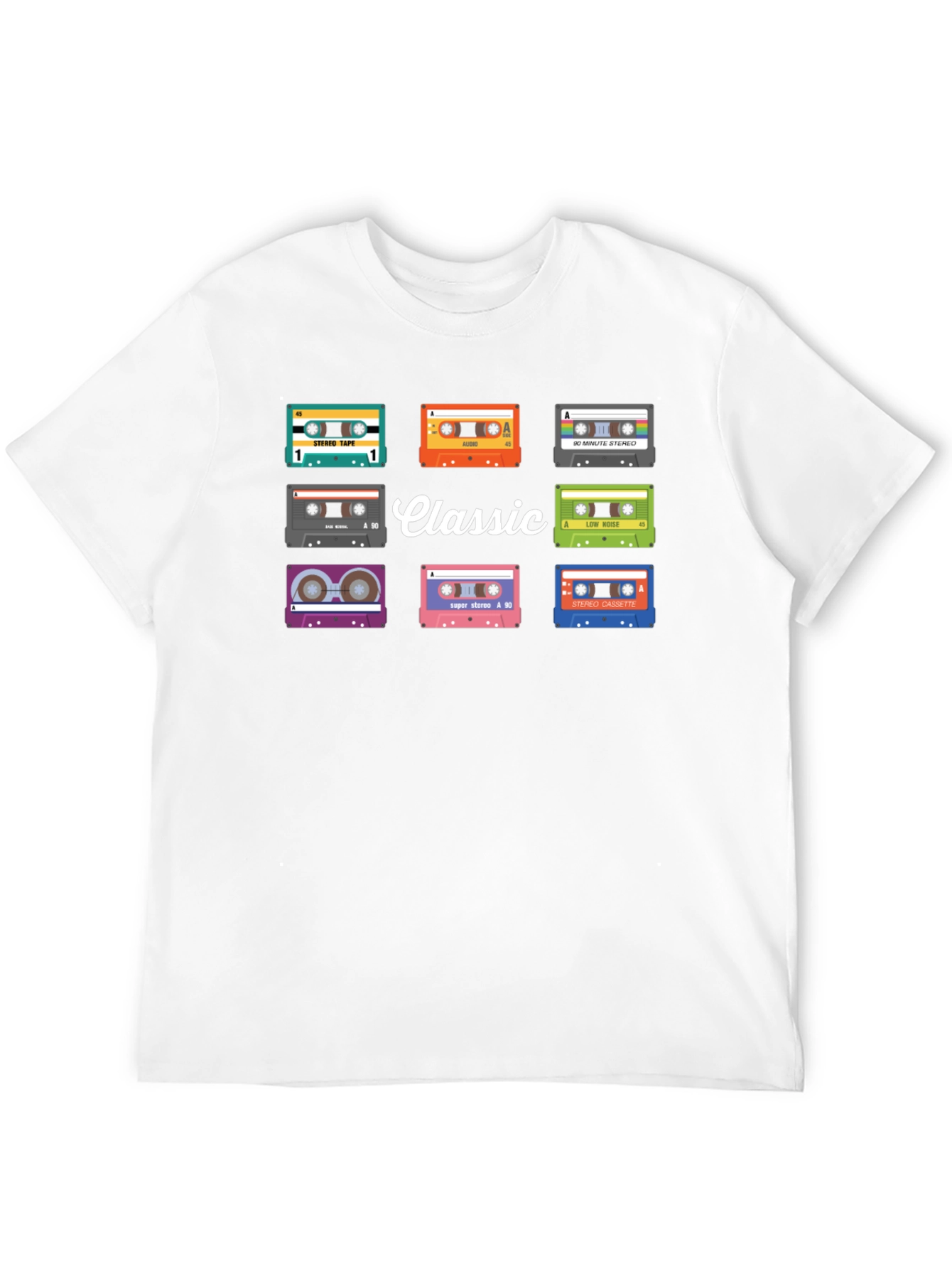 Black Classic Cassette Tape Graphic Tee view 12