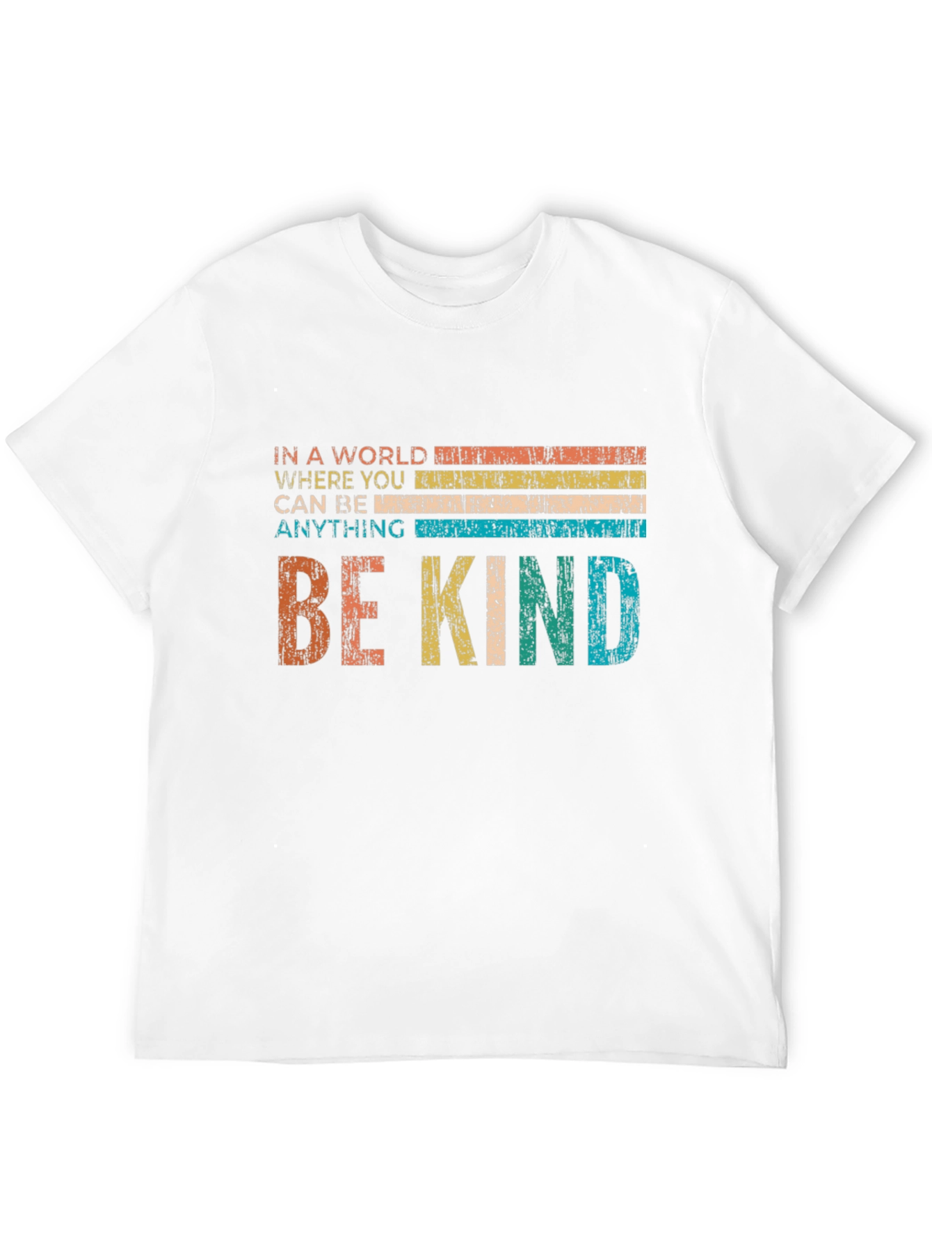 Black Be Kind Vintage Style Graphic Tee view 12