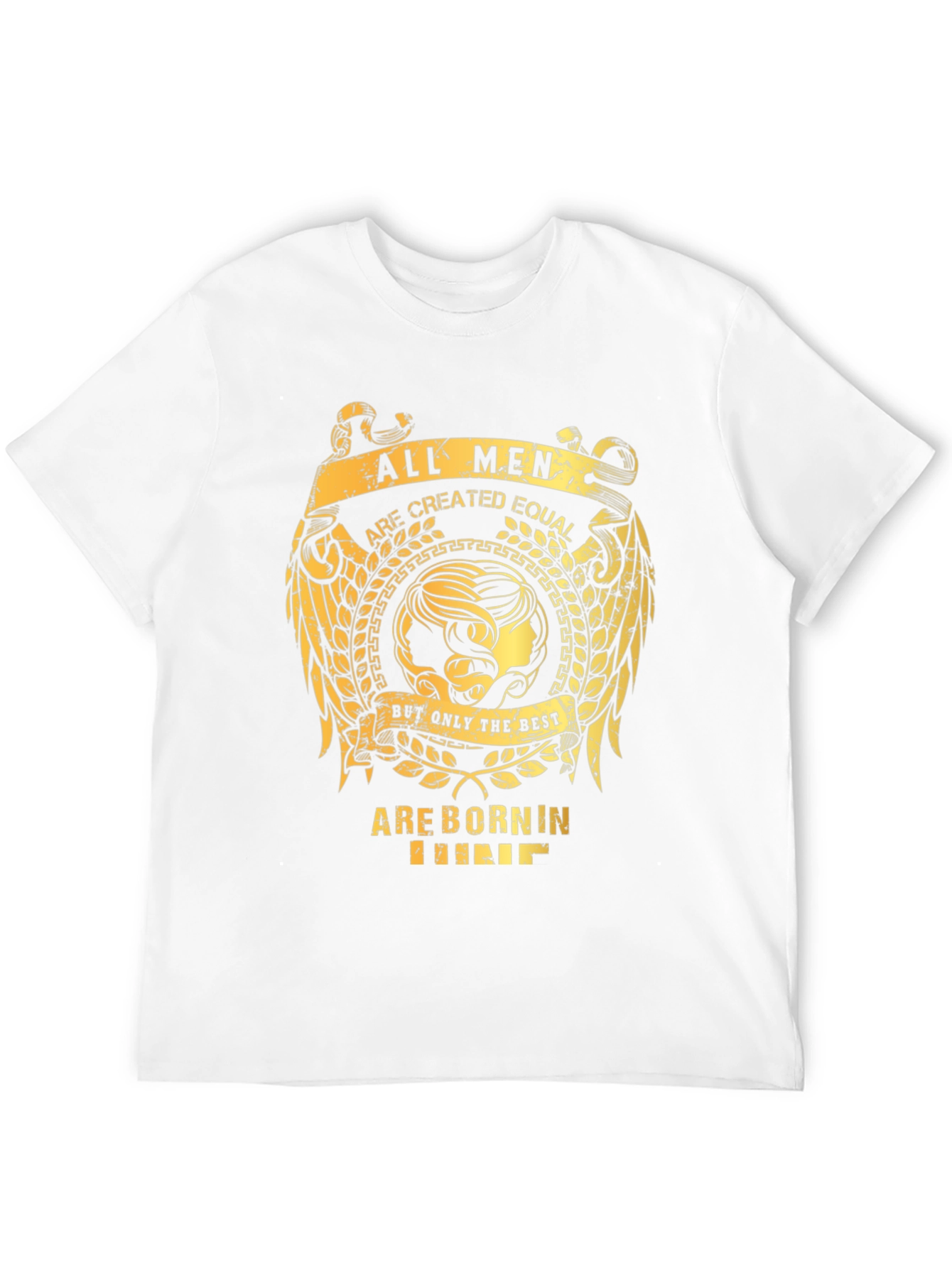 Black All Men Are Created Equal T-Shirt view 12