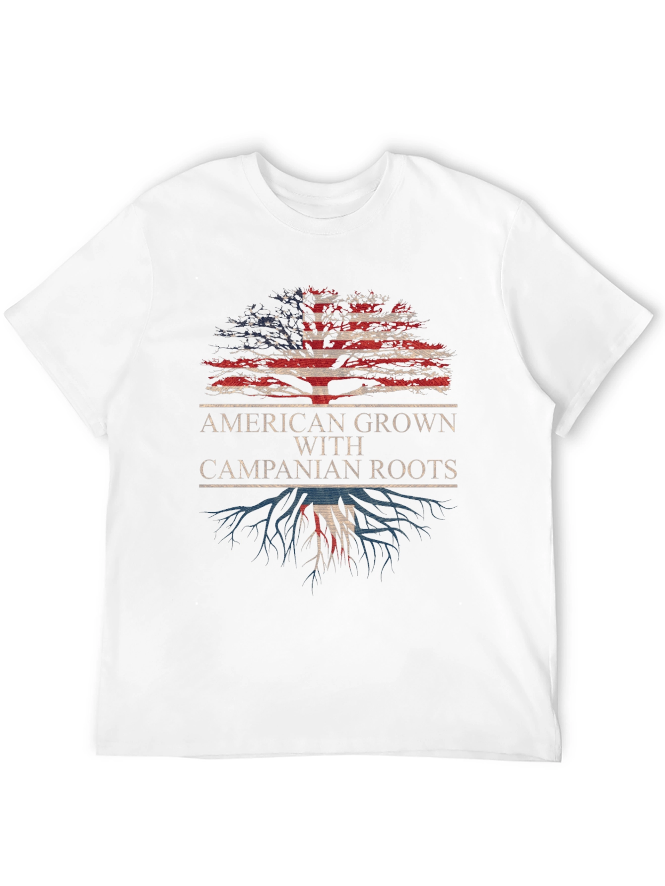 Black American Grown Campanian Roots T-Shirt view 12