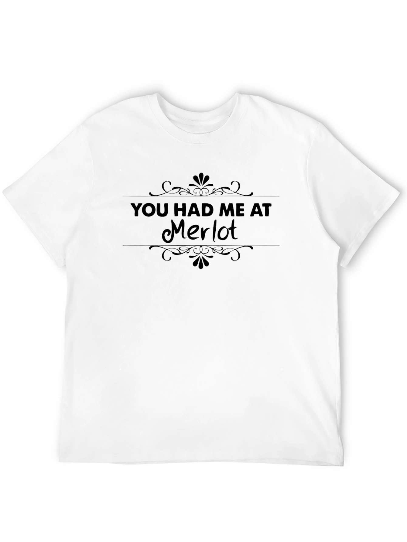 Black You Had Me At Merlot Graphic Tee - Black T-Shirt view 12