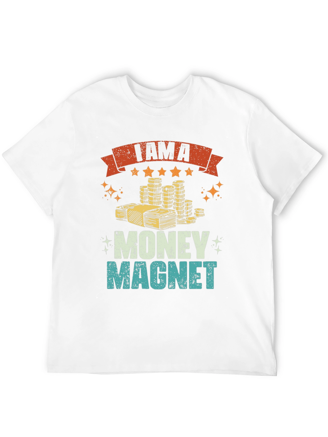 Black I am a Money Magnet Graphic Tee view 12