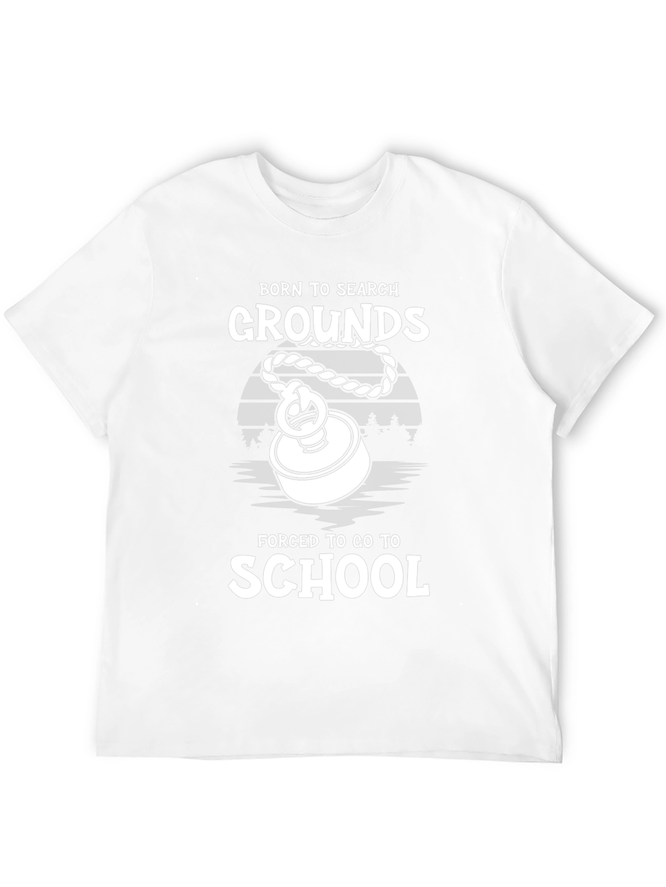 Black Born to Search Grounds T-Shirt view 12