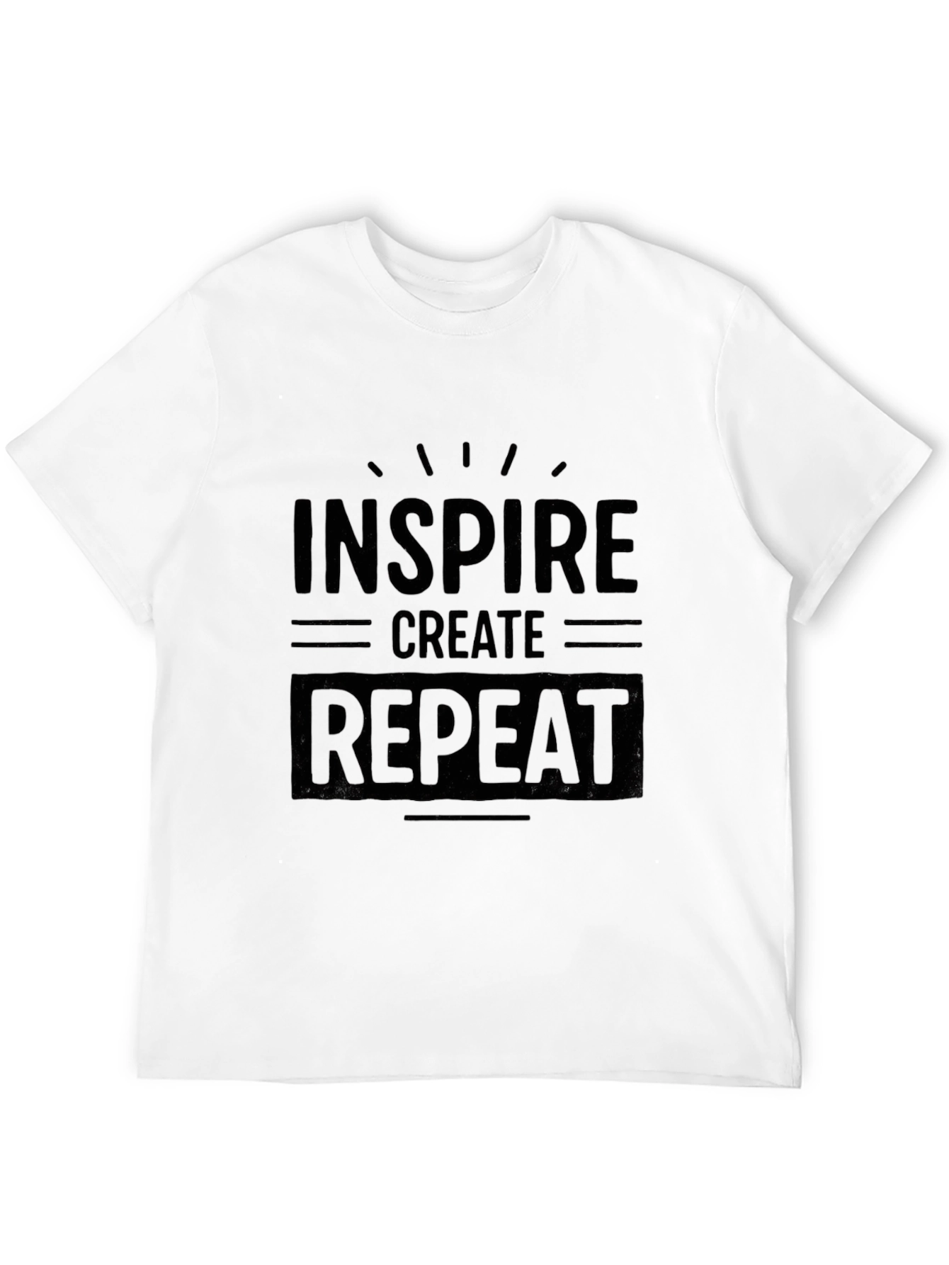 Black Inspire Create Repeat Graphic T-Shirt - Black view 12
