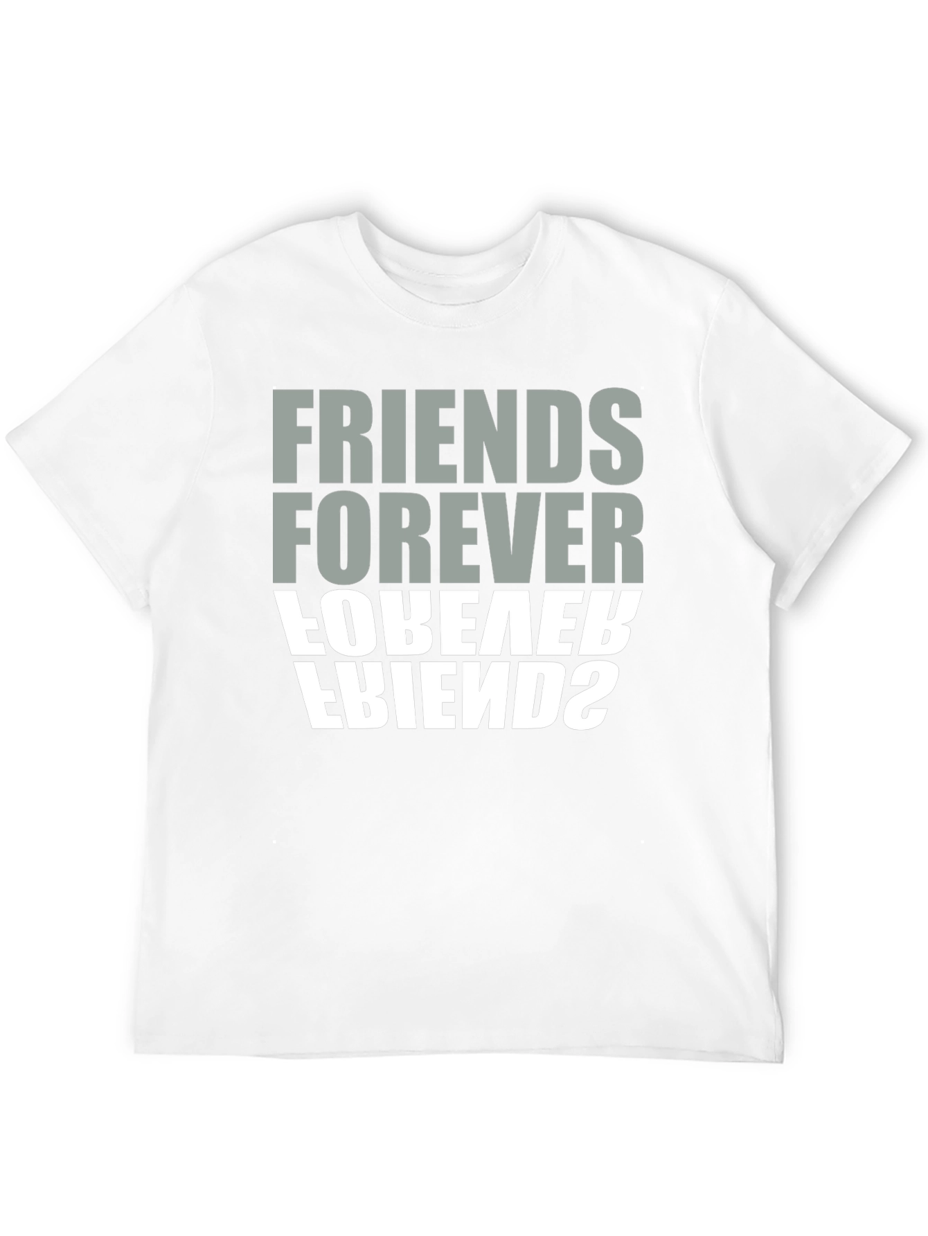 Black Friends Forever Graphic Tee - Black Crew Neck view 12