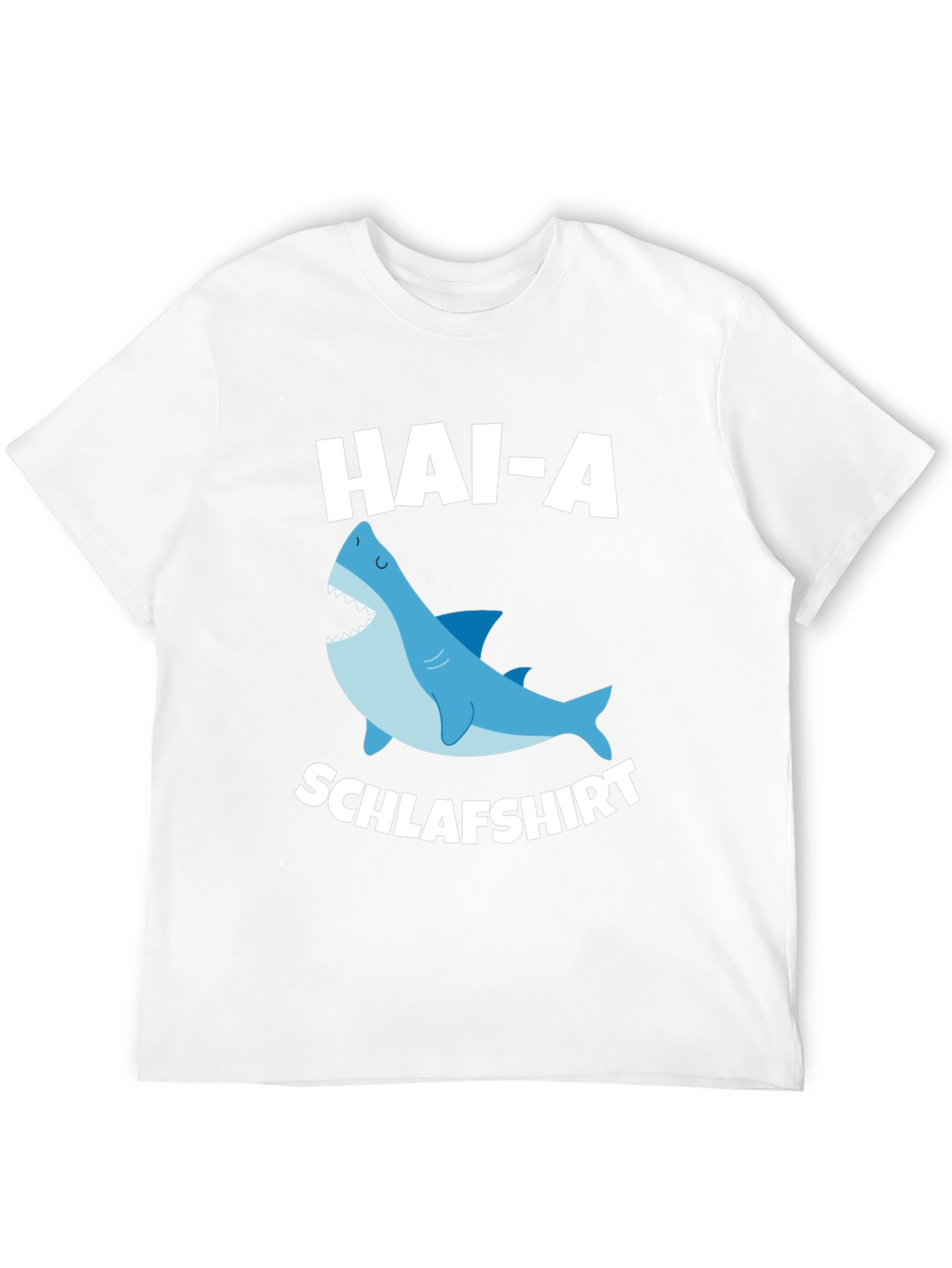 Black Funny Shark T-Shirt - Hai-A Schlafshirt view 12
