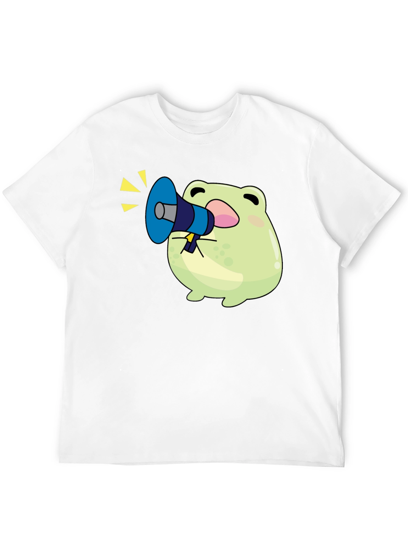 Black Frog with Megaphone T-Shirt - Black Graphic Tee view 12