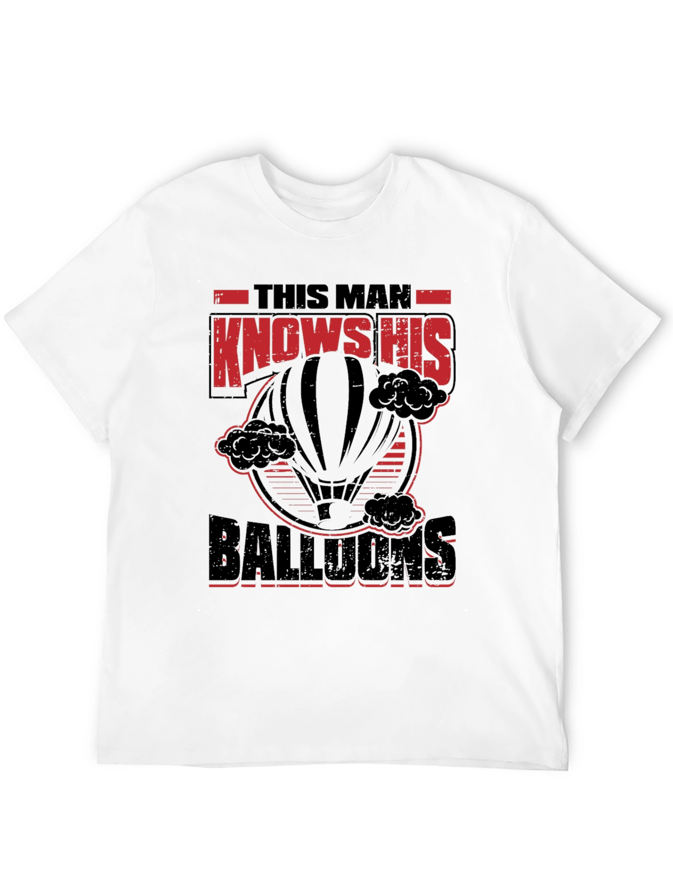 Black This Man Knows His Balloons Graphic T-Shirt view 12