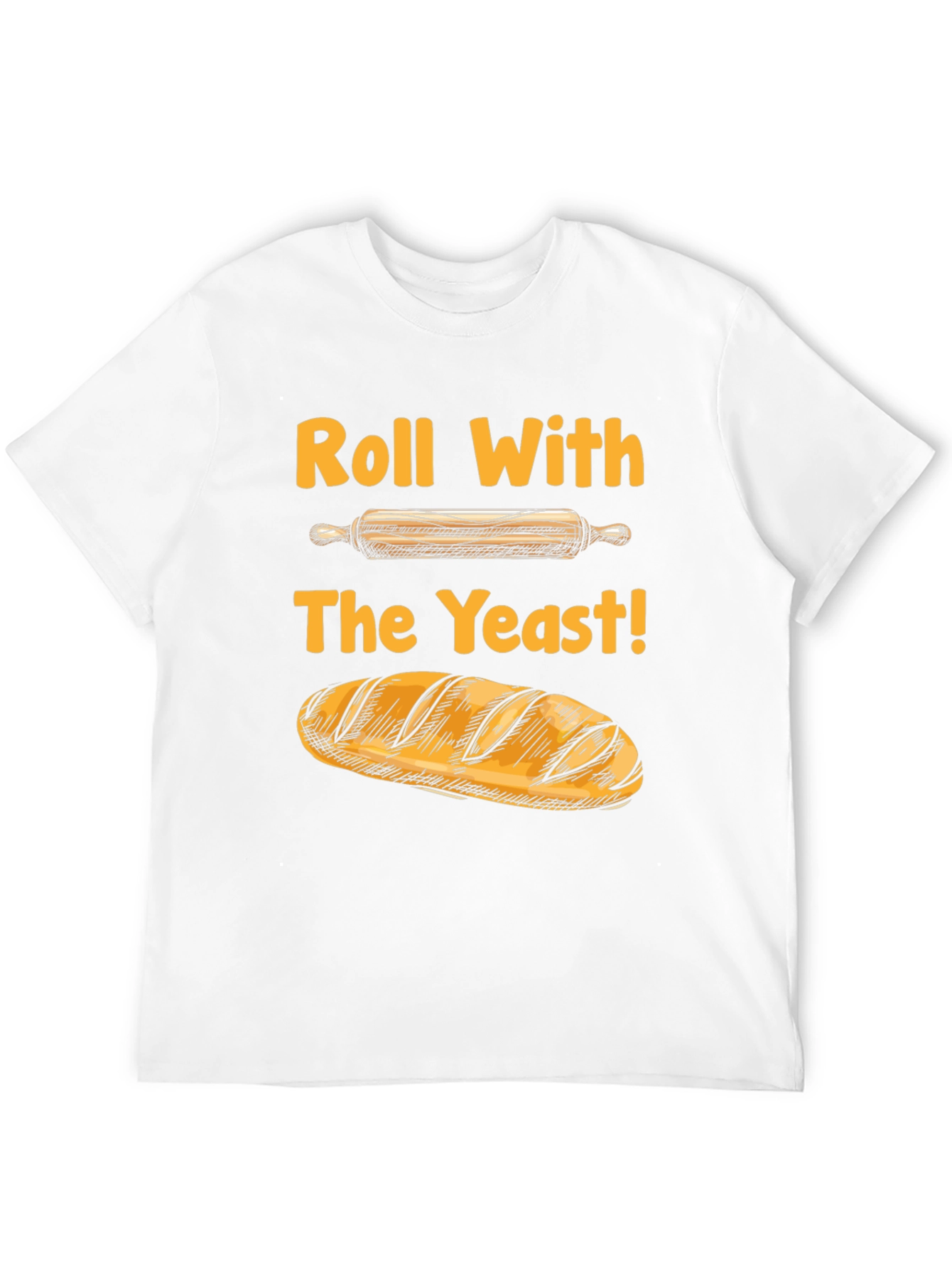Black Roll With The Yeast Funny Baking T-Shirt view 12