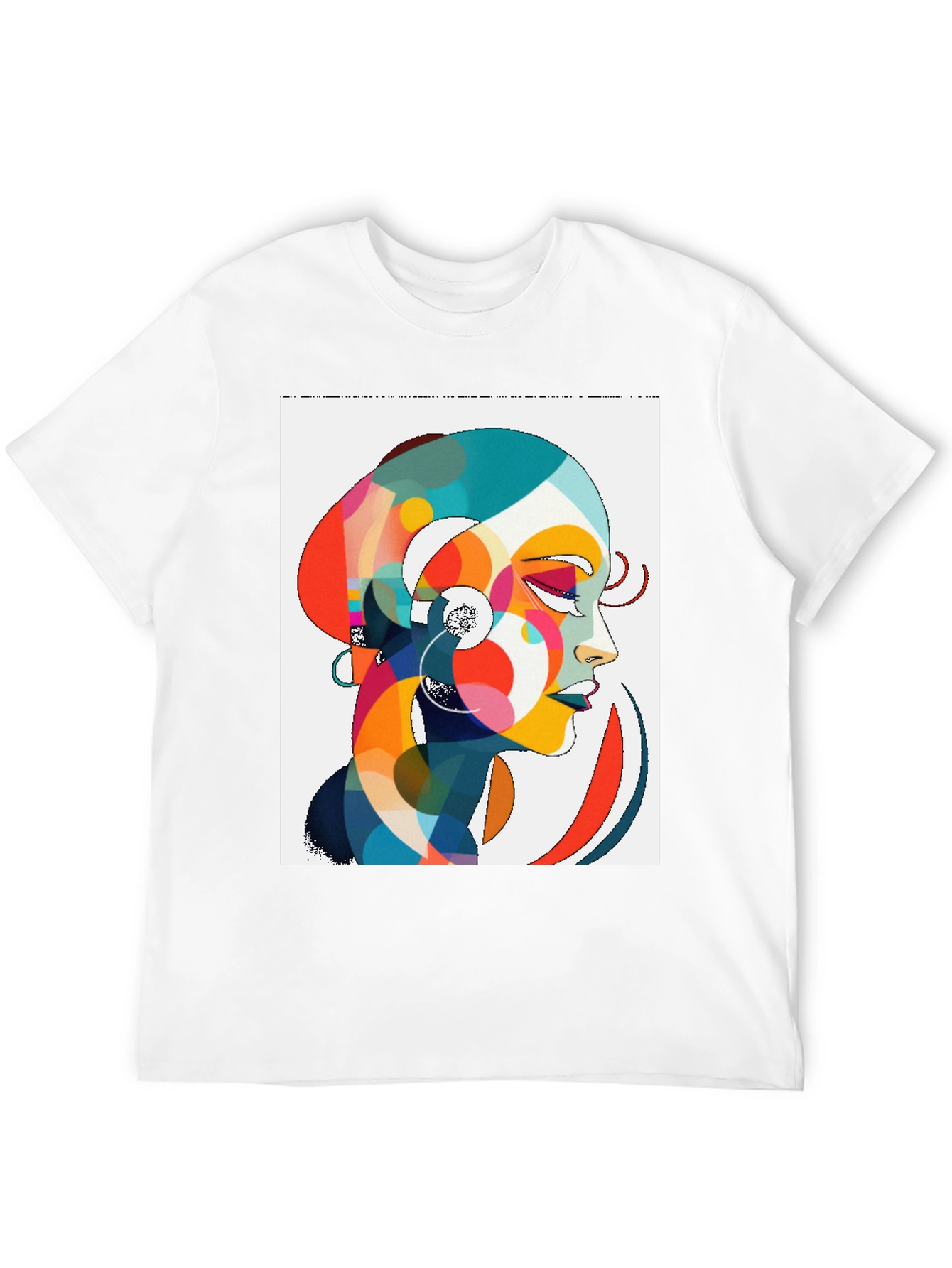 Black Abstract Woman Graphic Tee - Stylish Comfort view 12