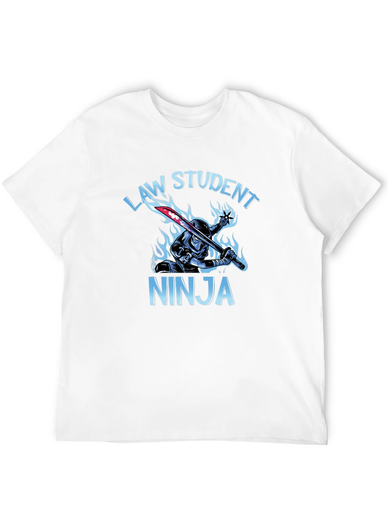 Black Law Student Ninja Graphic T-Shirt view 12