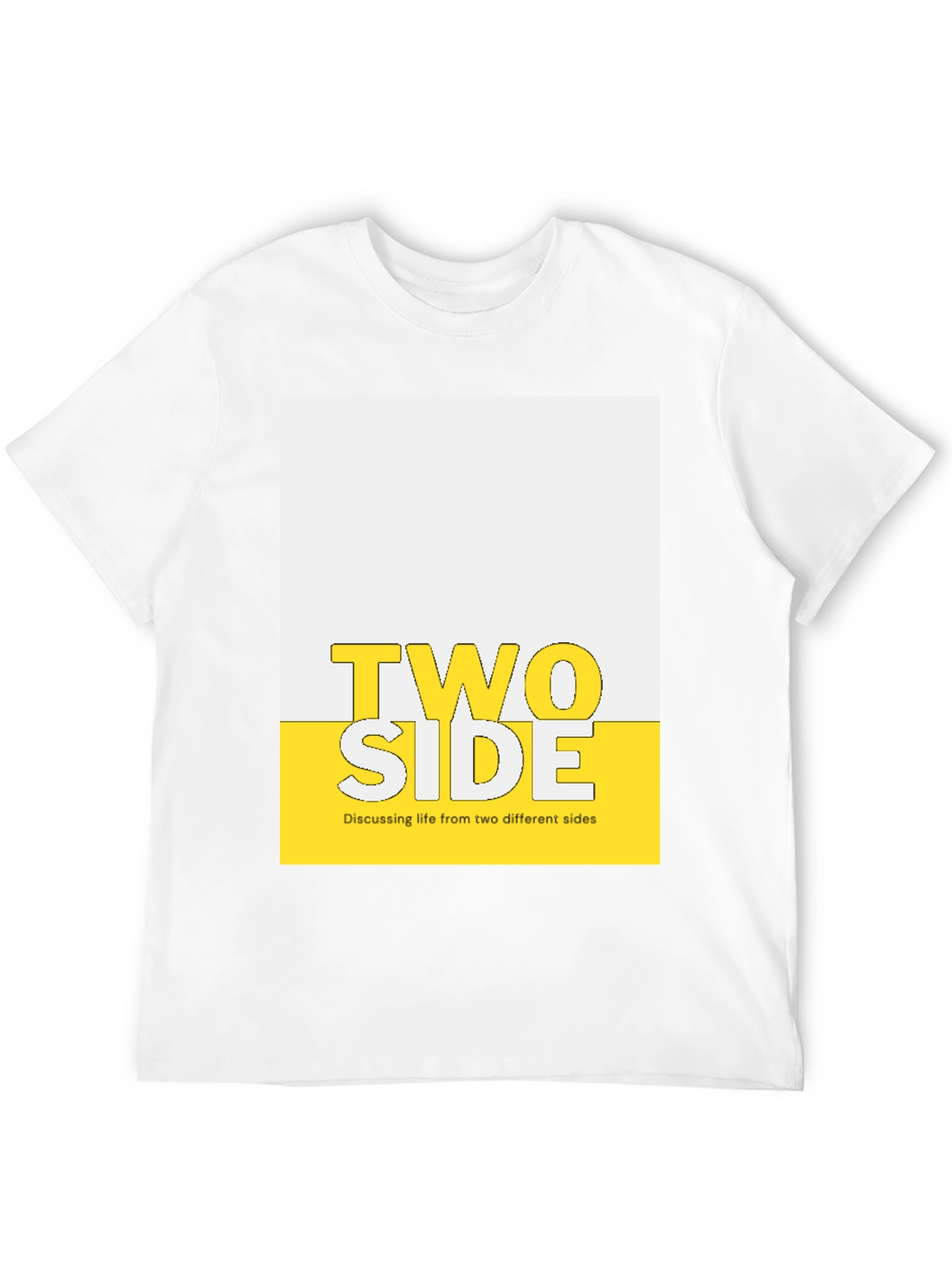 Black Two Side Graphic Print T-Shirt view 12