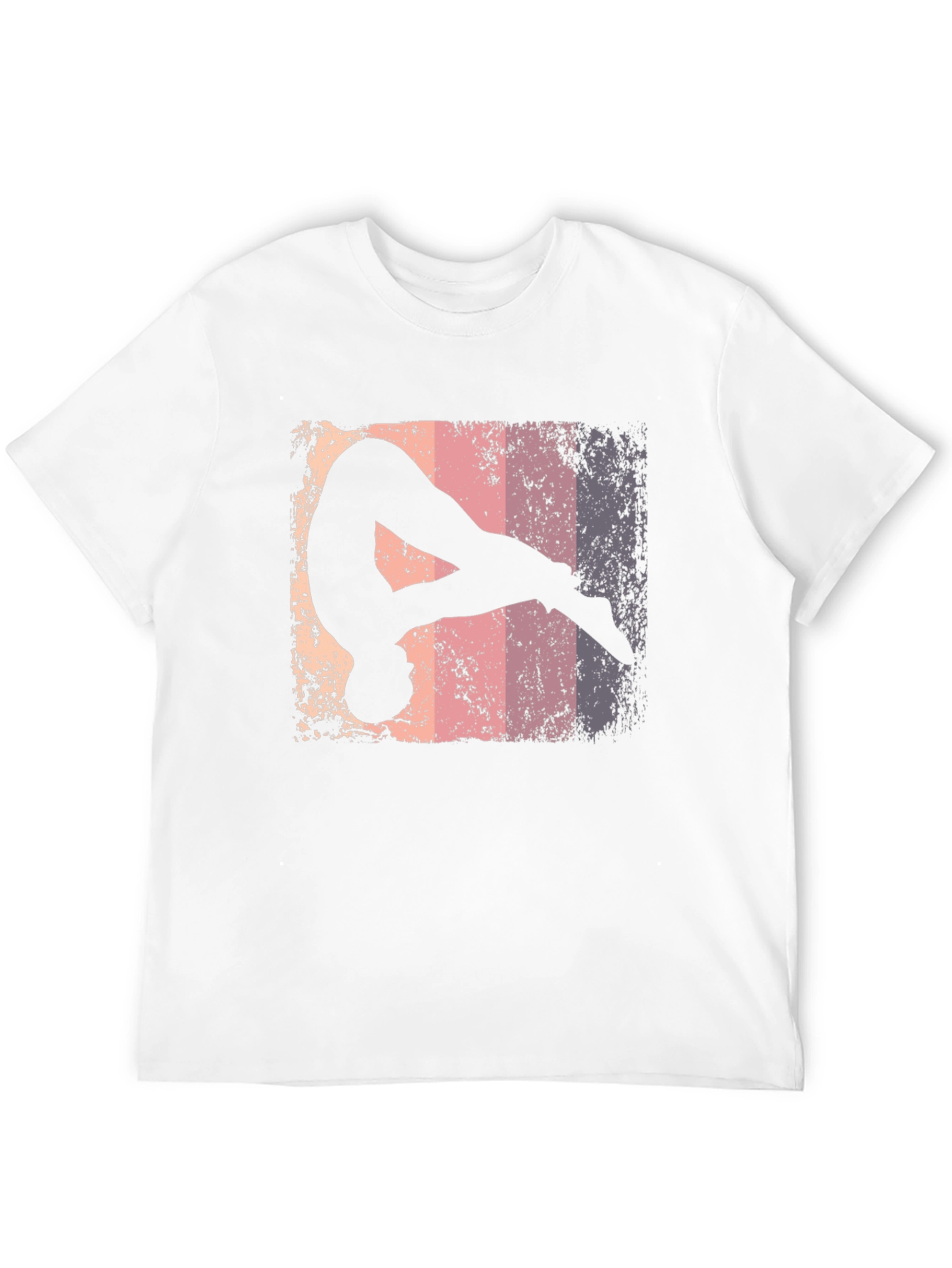 Black Retro Gymnastics Silhouette Graphic Tee view 12