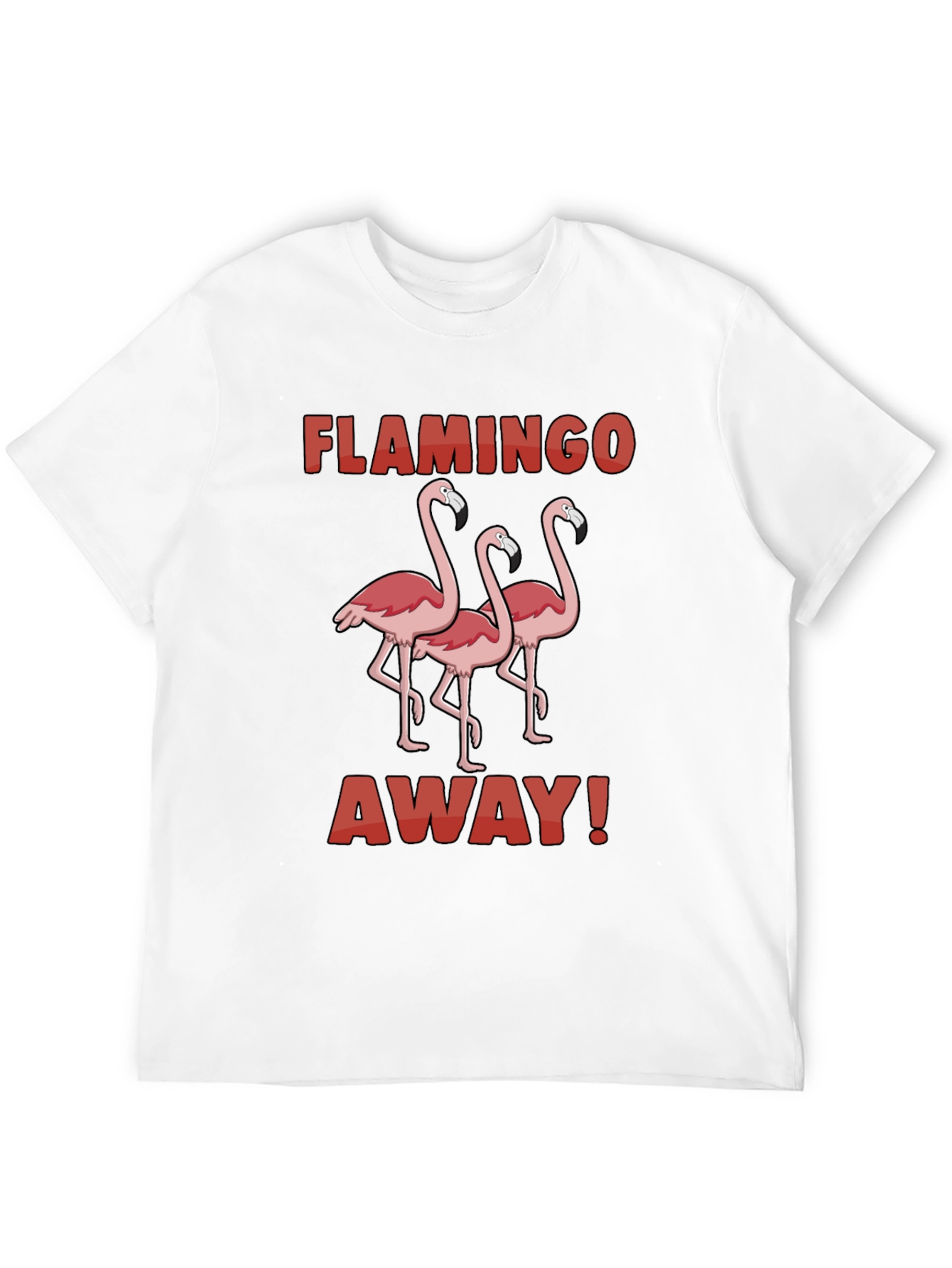 Black Flamingo Away Graphic Tee - Black Cotton T-Shirt view 12