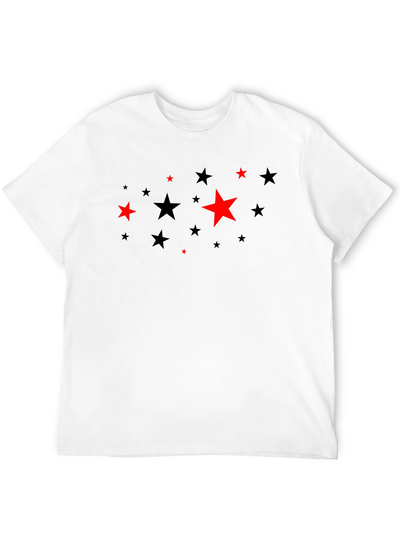 Black Starry Night Black Tee - Unique Graphic Print view 12