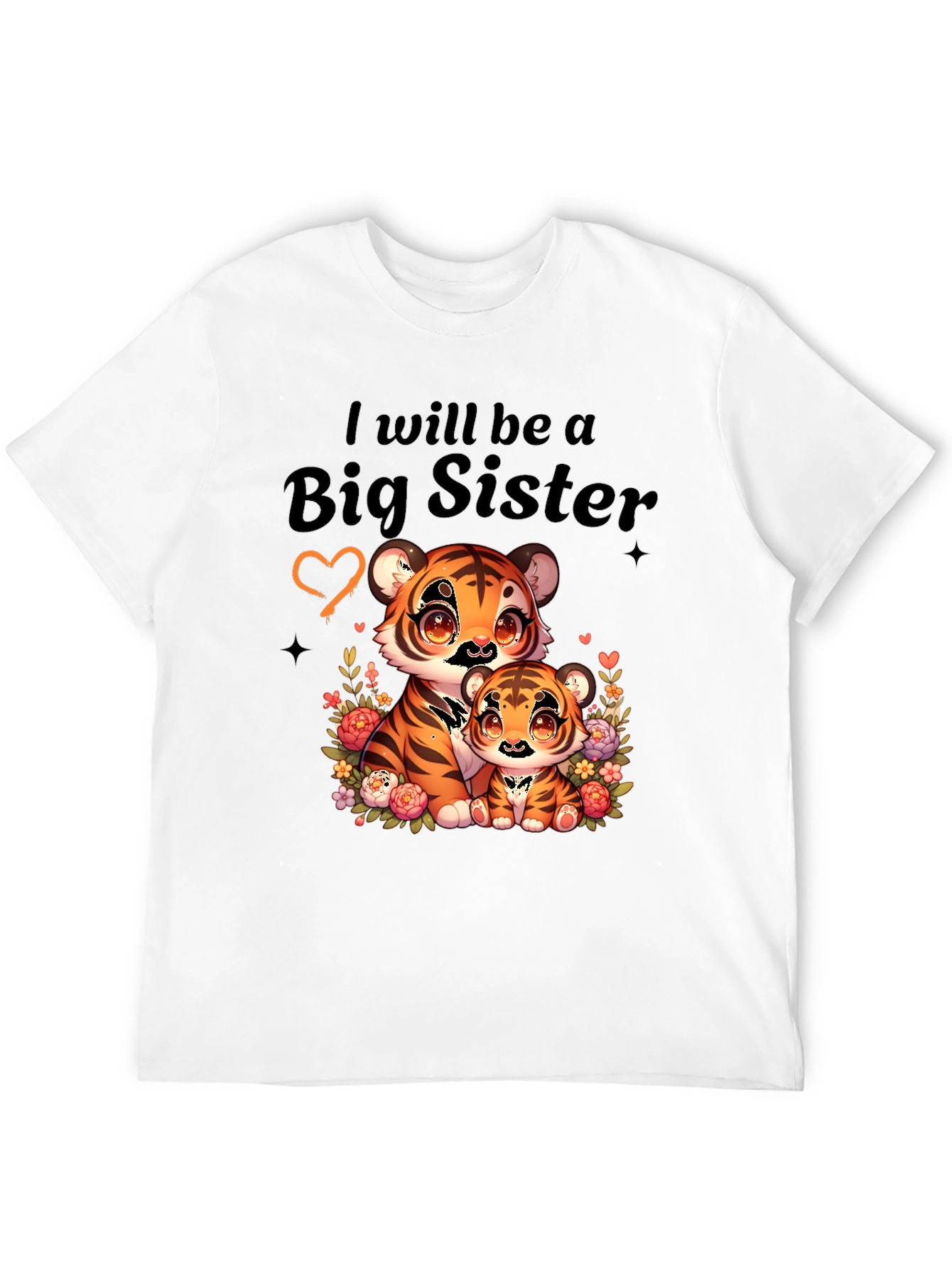 Black Big Sister Tiger Tee view 12