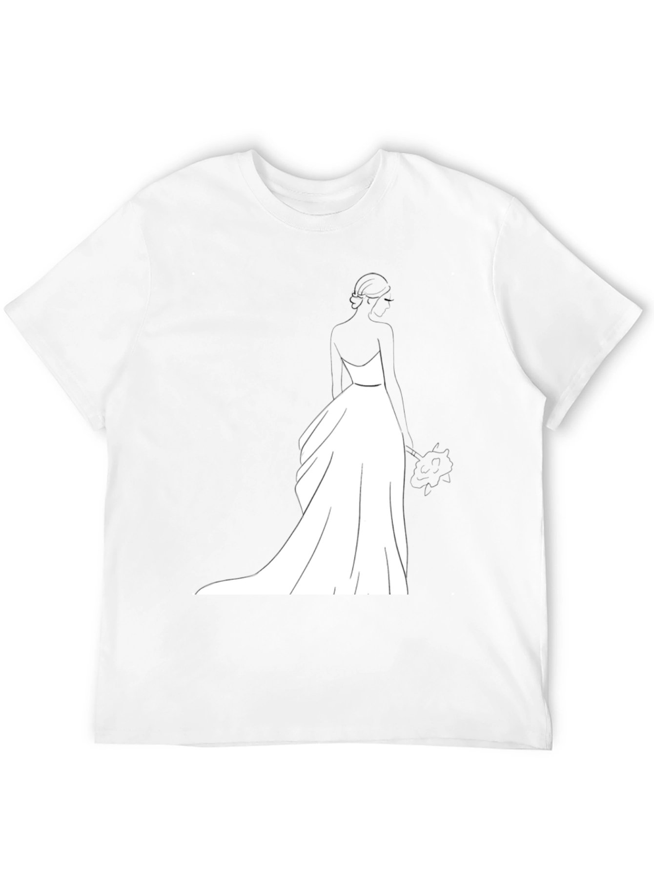 Bride Graphic T-Shirt - Black Wedding Design - 12