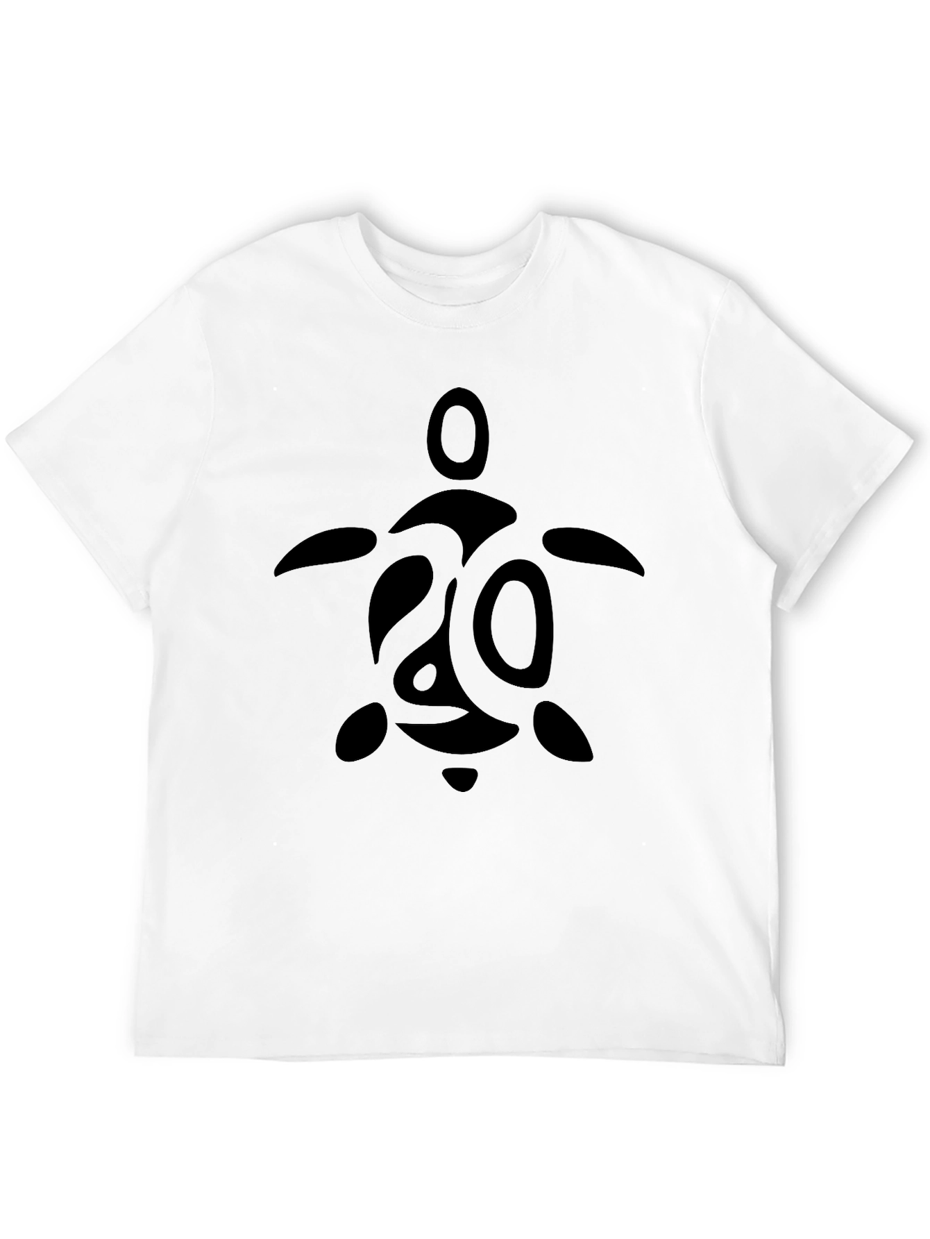 Black Turtle Graphic Men's Black T-Shirt view 12