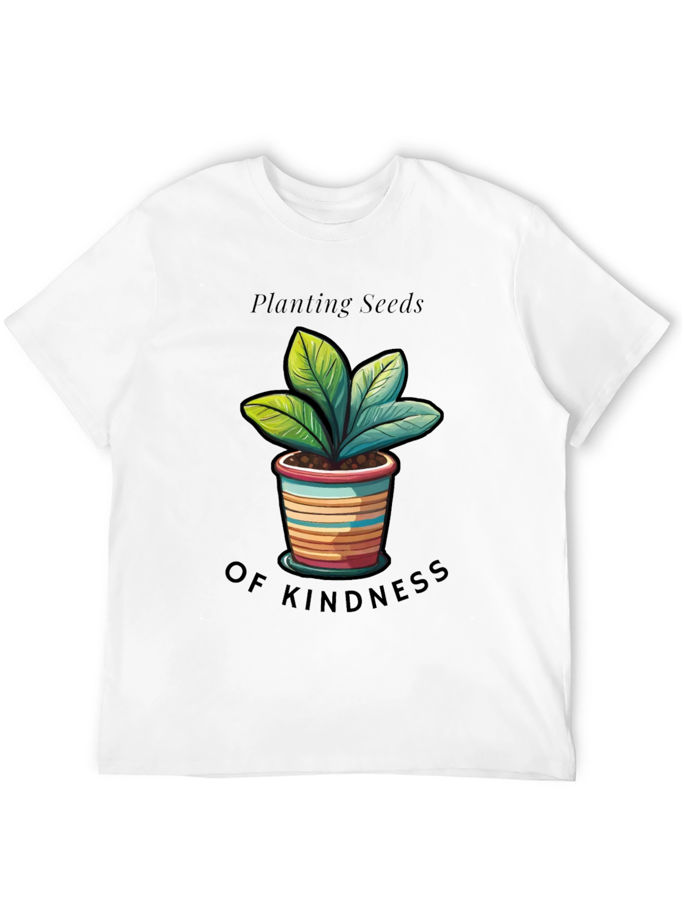 Black Planting Seeds of Kindness Graphic Tee view 12