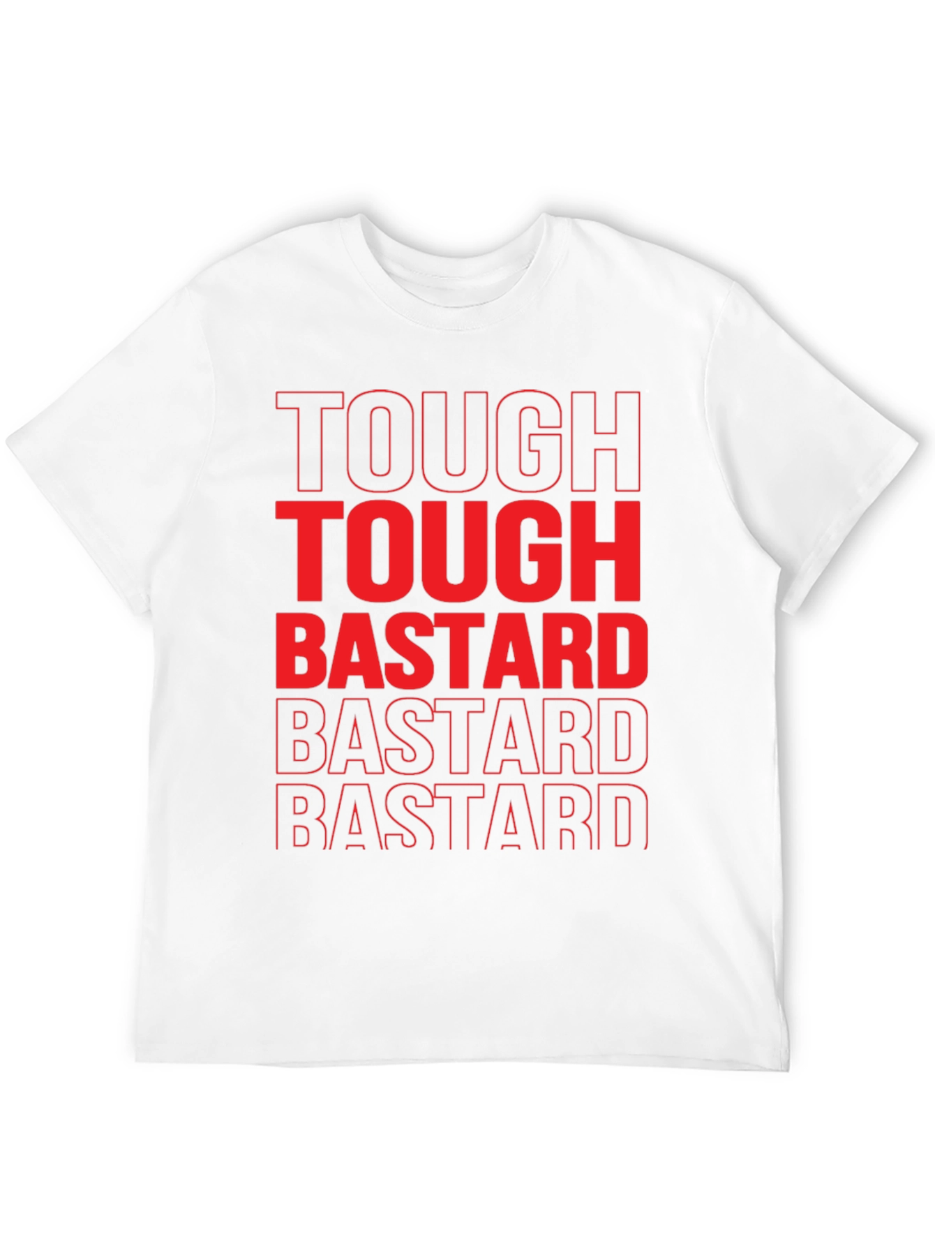 Black Tough Bastard Graphic Tee view 12