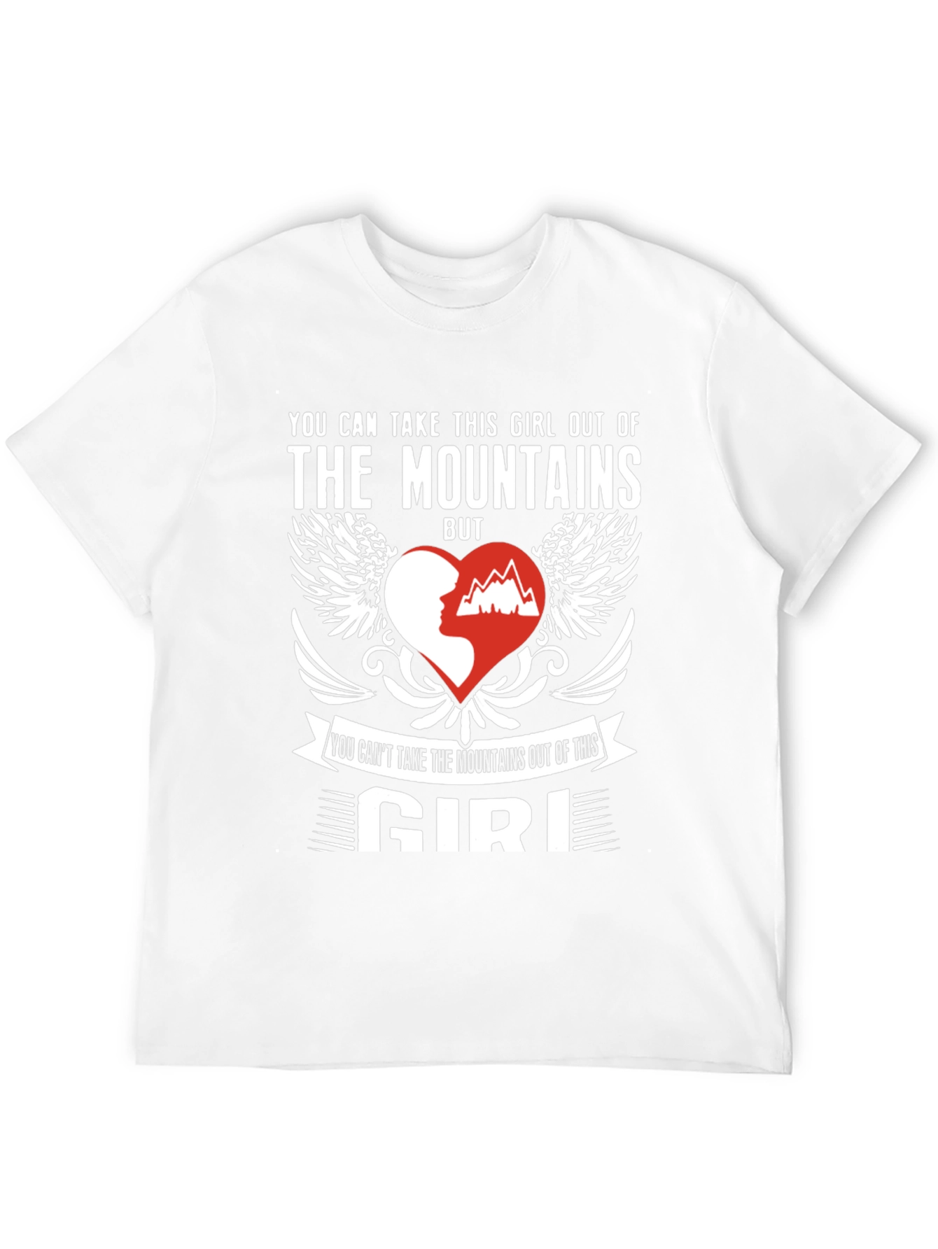 Black Mountains Girl Graphic Tee - Outdoor Adventure Shirt view 12