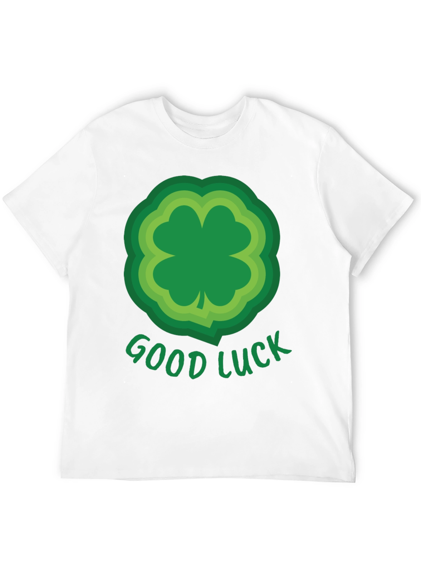 Black Good Luck Shamrock T-Shirt - St. Patrick's Day Tee view 12