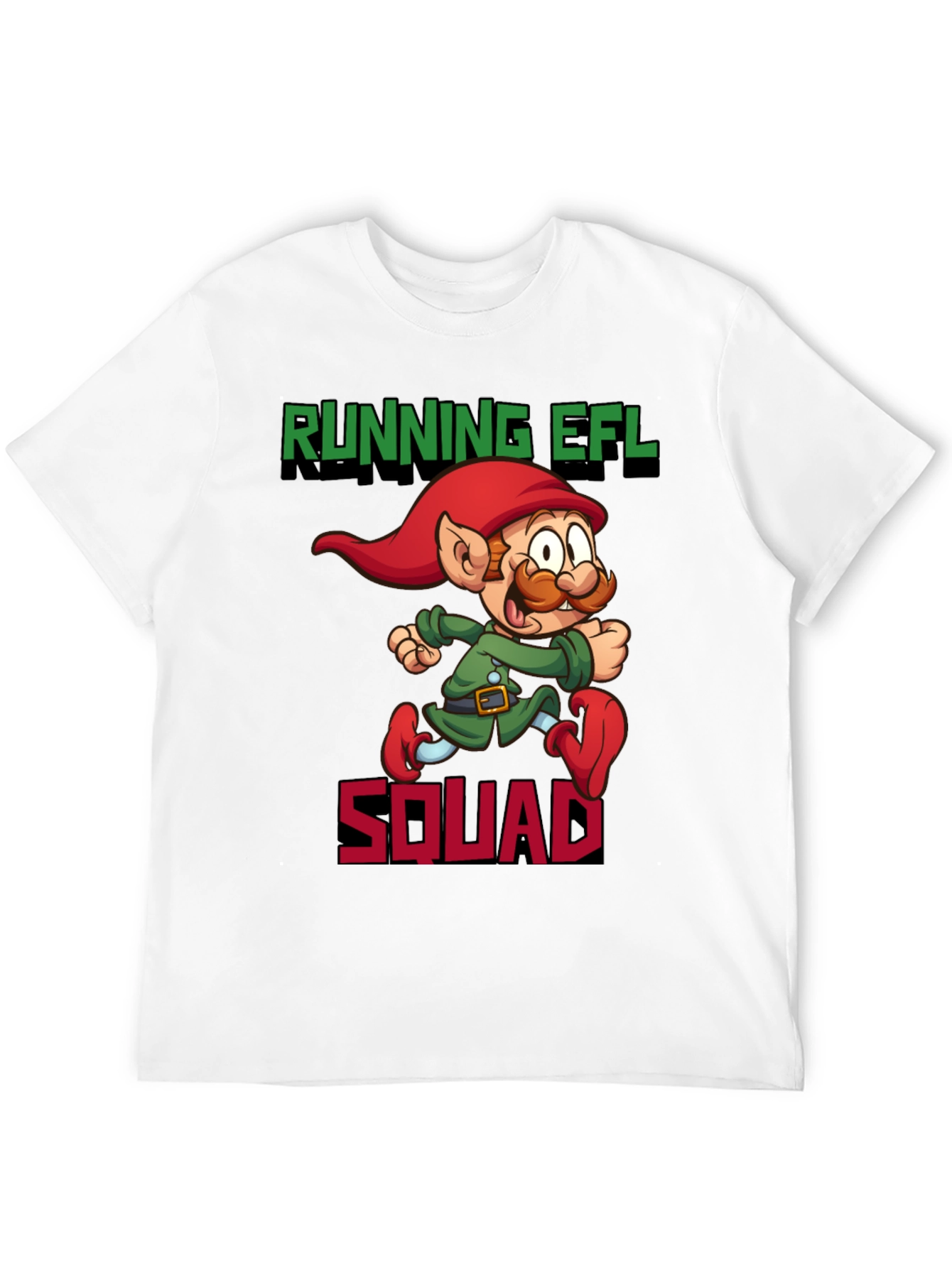 Black Running EFL Squad Graphic Tee - Black Cotton T-Shirt view 12