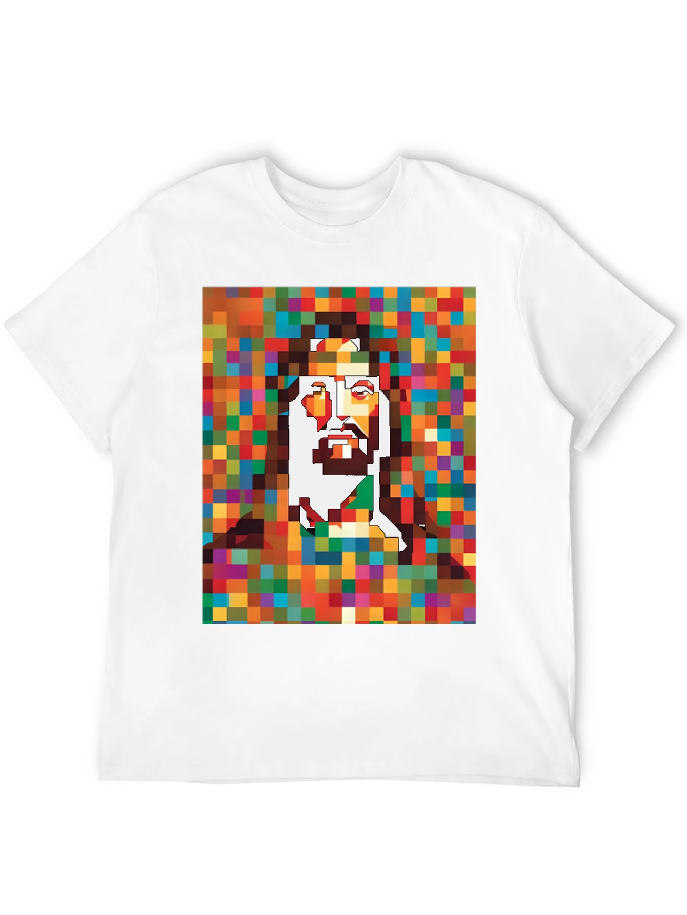 Black Pixel Jesus Graphic Tee - Black view 12