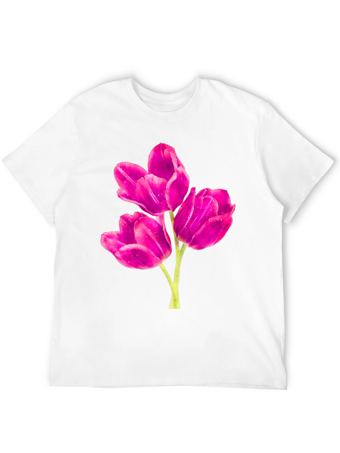 Black Floral Print Crew Neck T-Shirt view 12