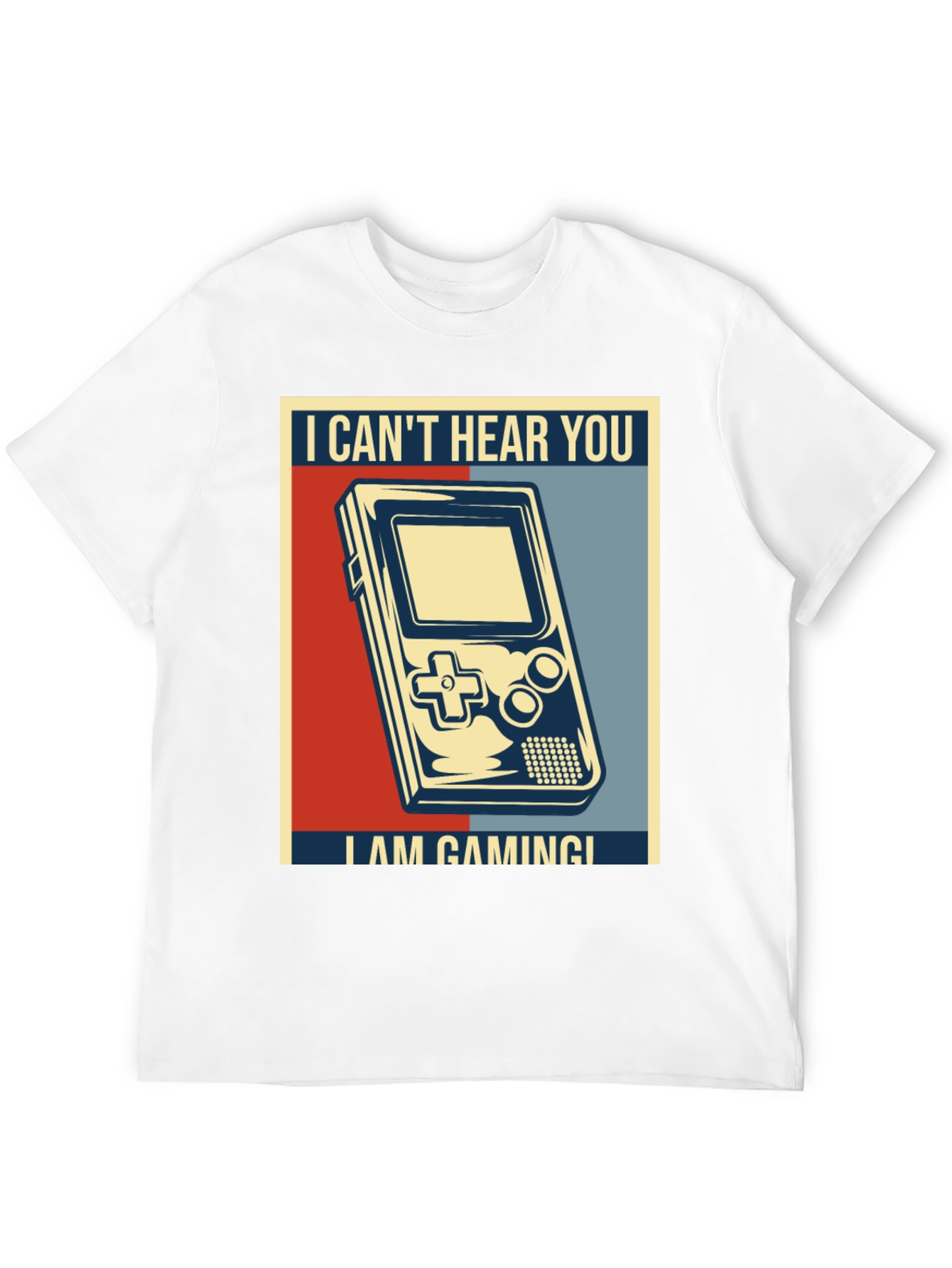 Black I Can't Hear You I'm Gaming T-Shirt view 12