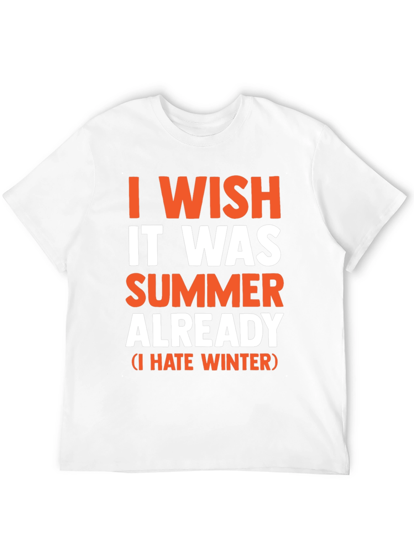 Black I Wish It Was Summer Already - Funny T-Shirt view 12