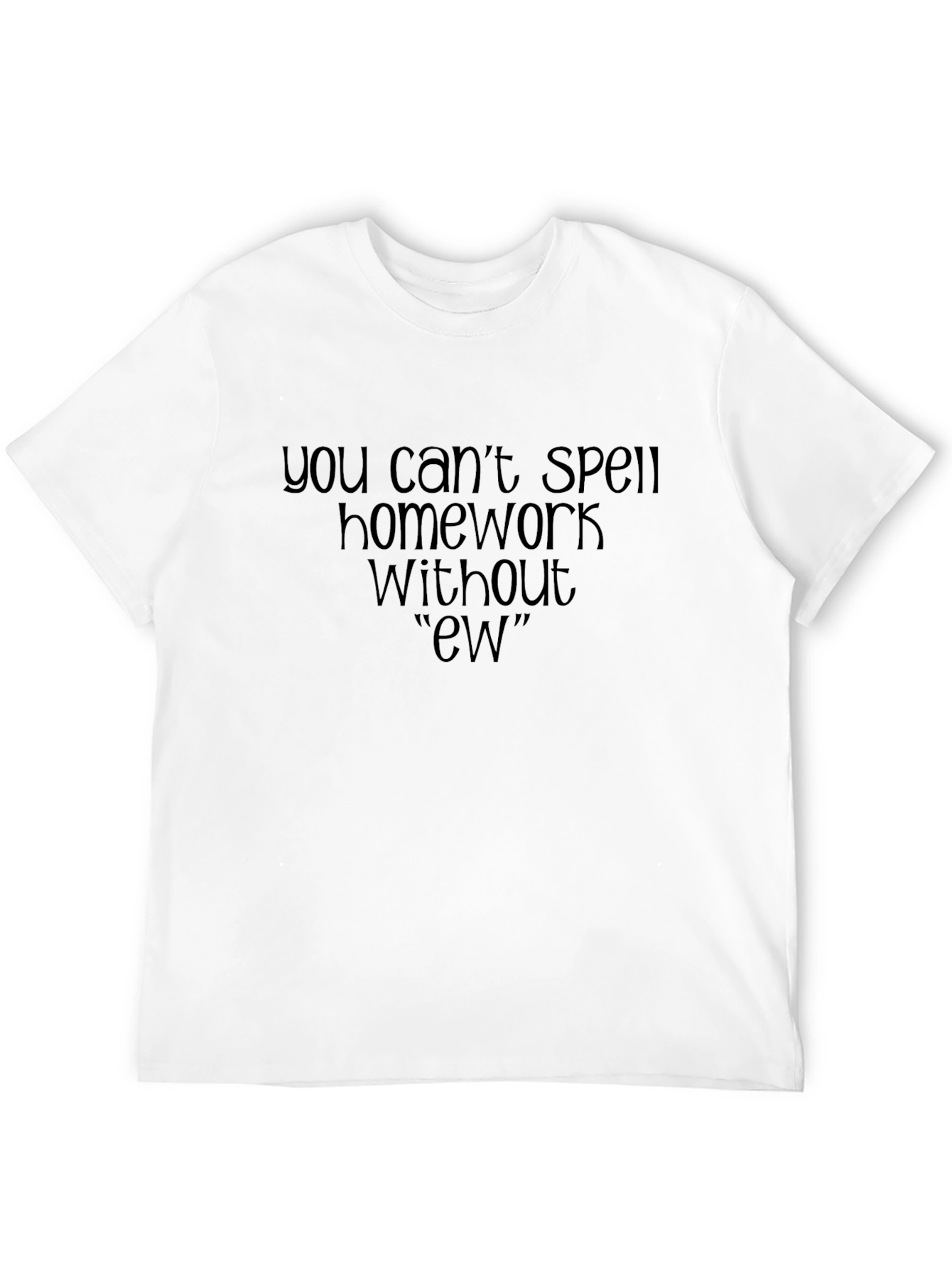 Black Homework "Ew" Graphic Tee - Black view 12