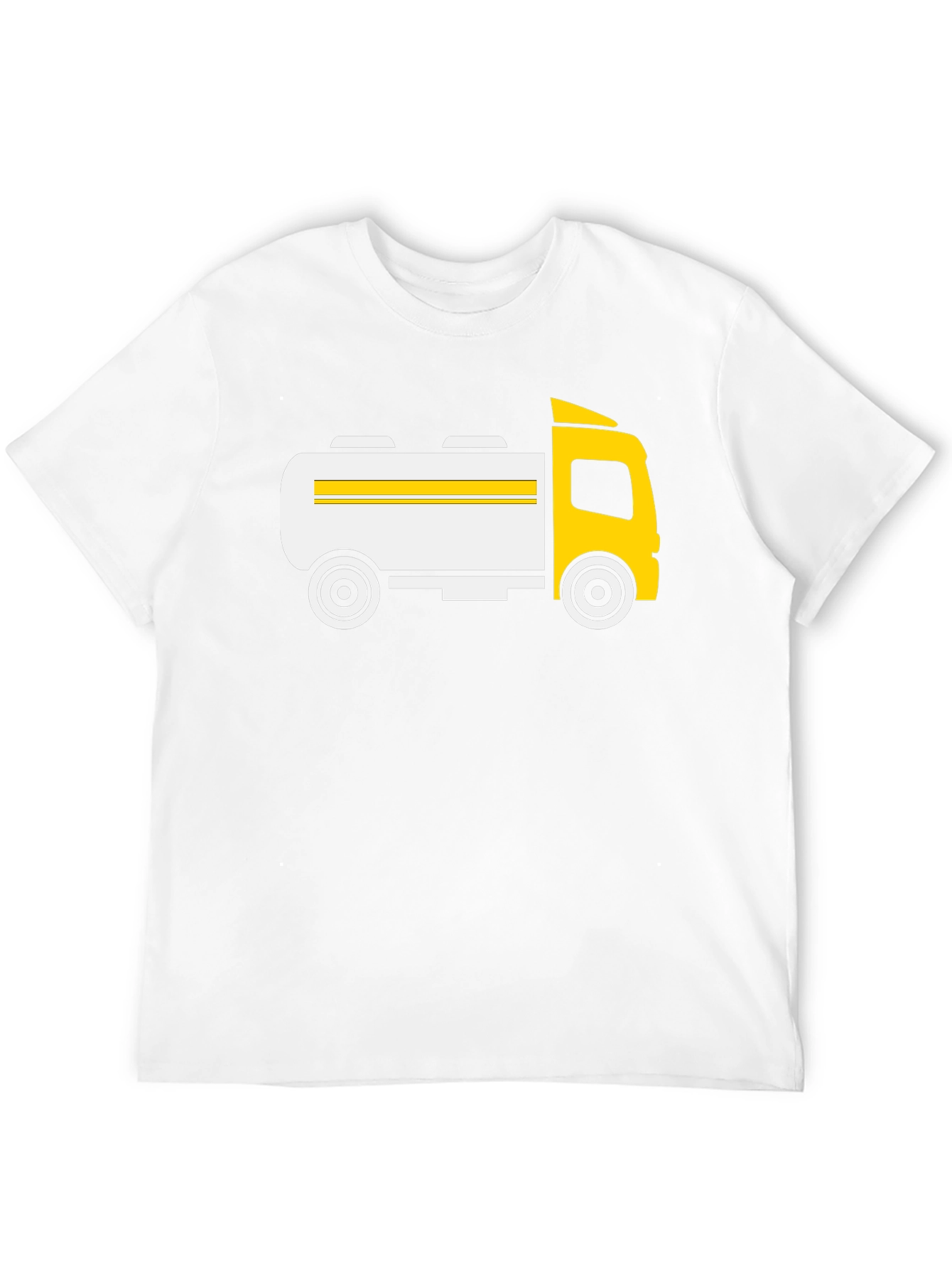 Black Fuel Tanker Truck Graphic T-Shirt - Black view 12