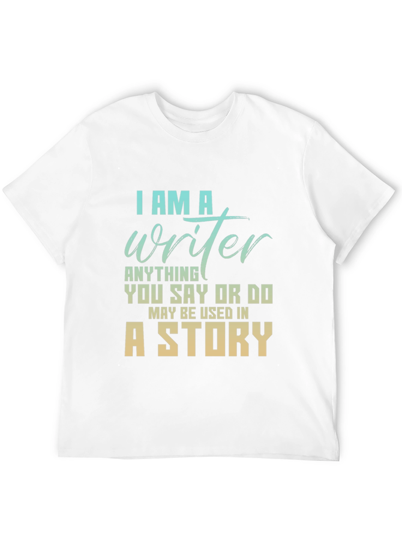 Black I Am A Writer T-Shirt - Story Inspiration Tee view 12