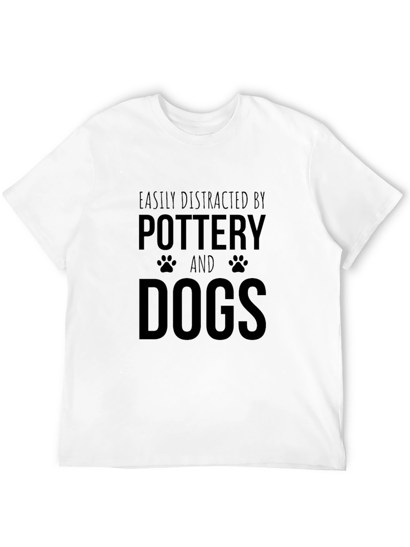 Black Pottery and Dogs Graphic Tee - Black Crew Neck T-Shirt view 12