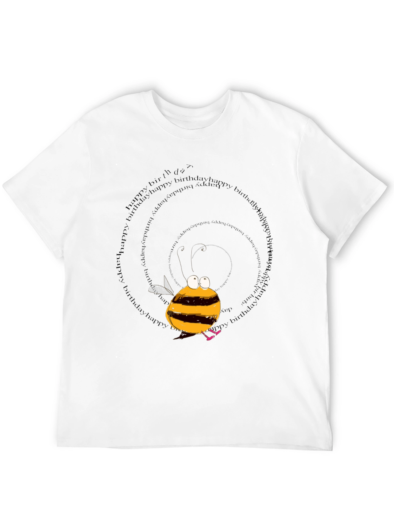 Black Birthday Bee Graphic T-Shirt view 12